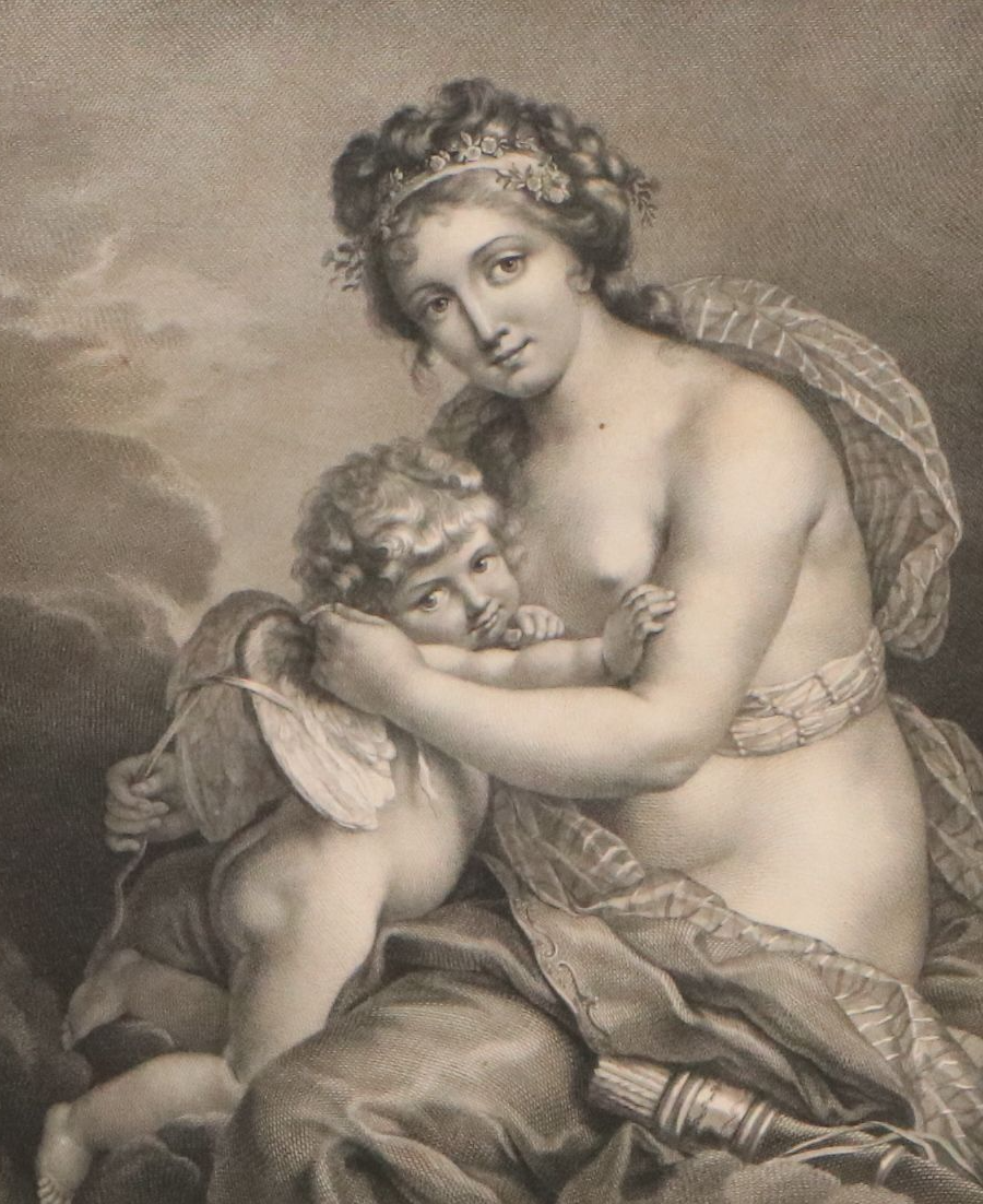 Engraving After Louisa Élisabeth Le Brun "Venus Liant Les Ailes de L'Amour"