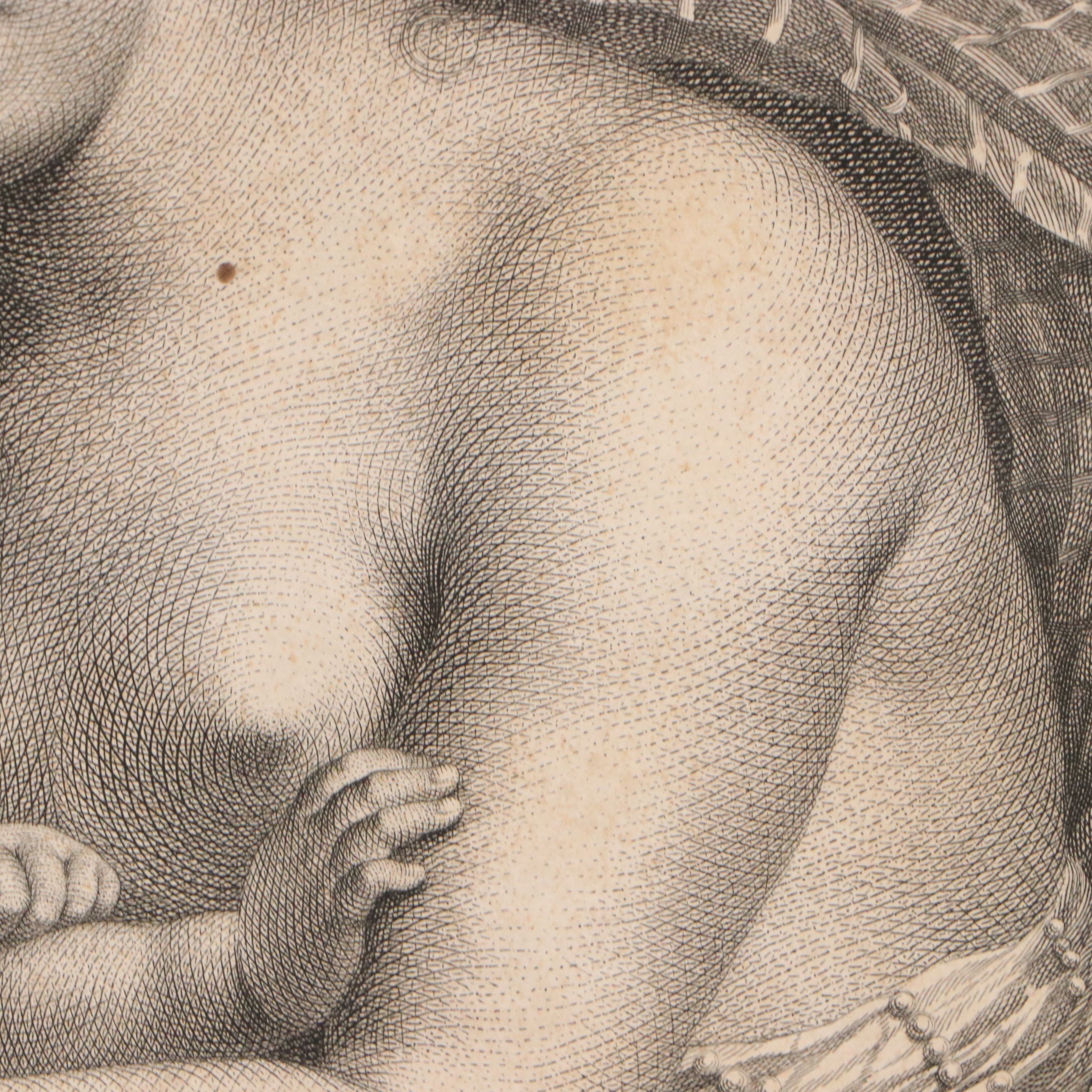 Engraving After Louisa Élisabeth Le Brun "Venus Liant Les Ailes de L'Amour"