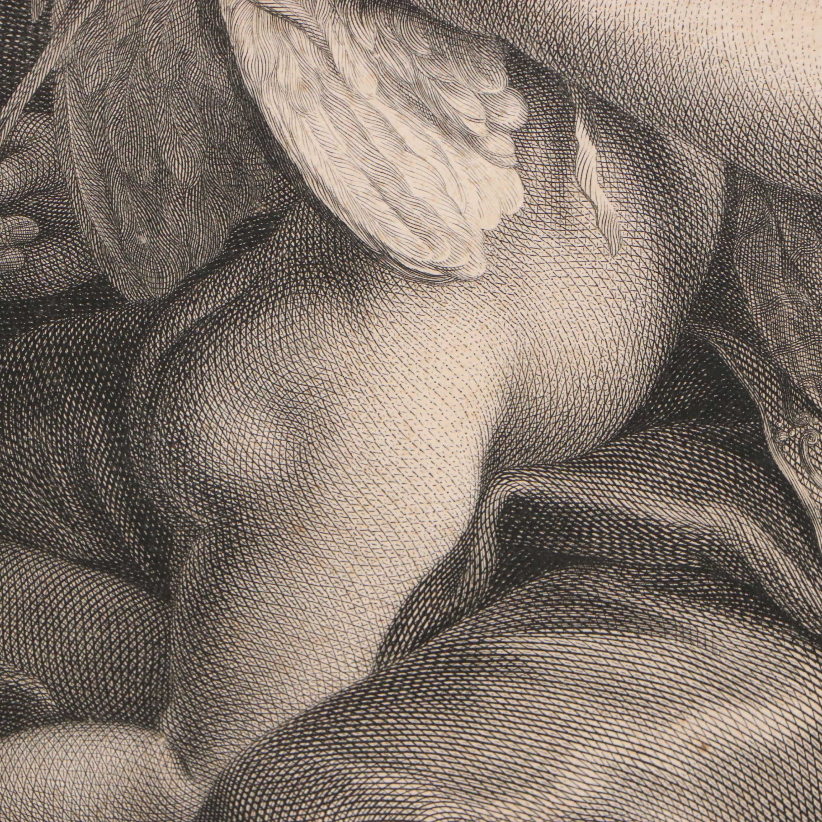 Engraving After Louisa Élisabeth Le Brun "Venus Liant Les Ailes de L'Amour"