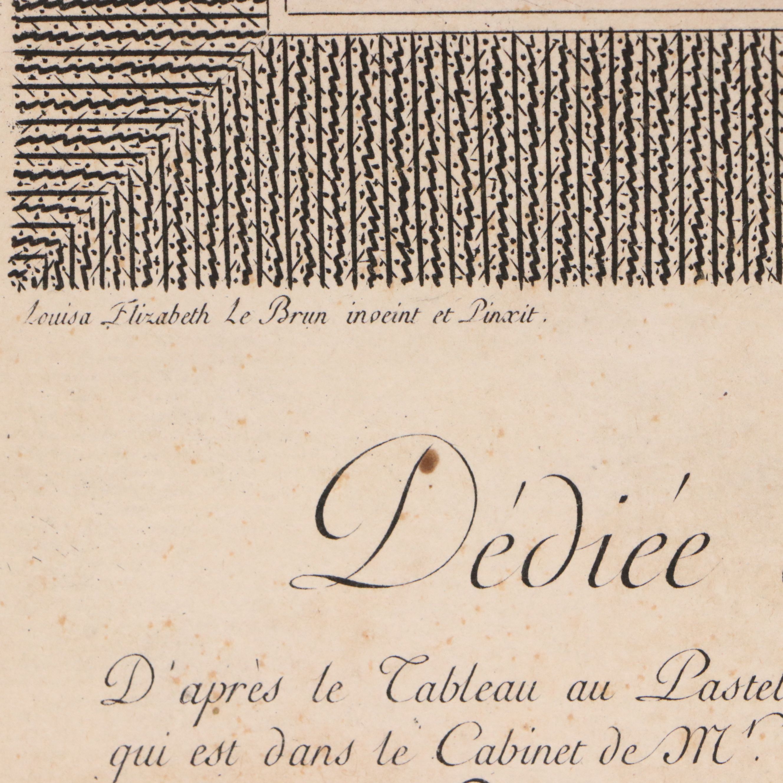 Engraving After Louisa Élisabeth Le Brun "Venus Liant Les Ailes de L'Amour"