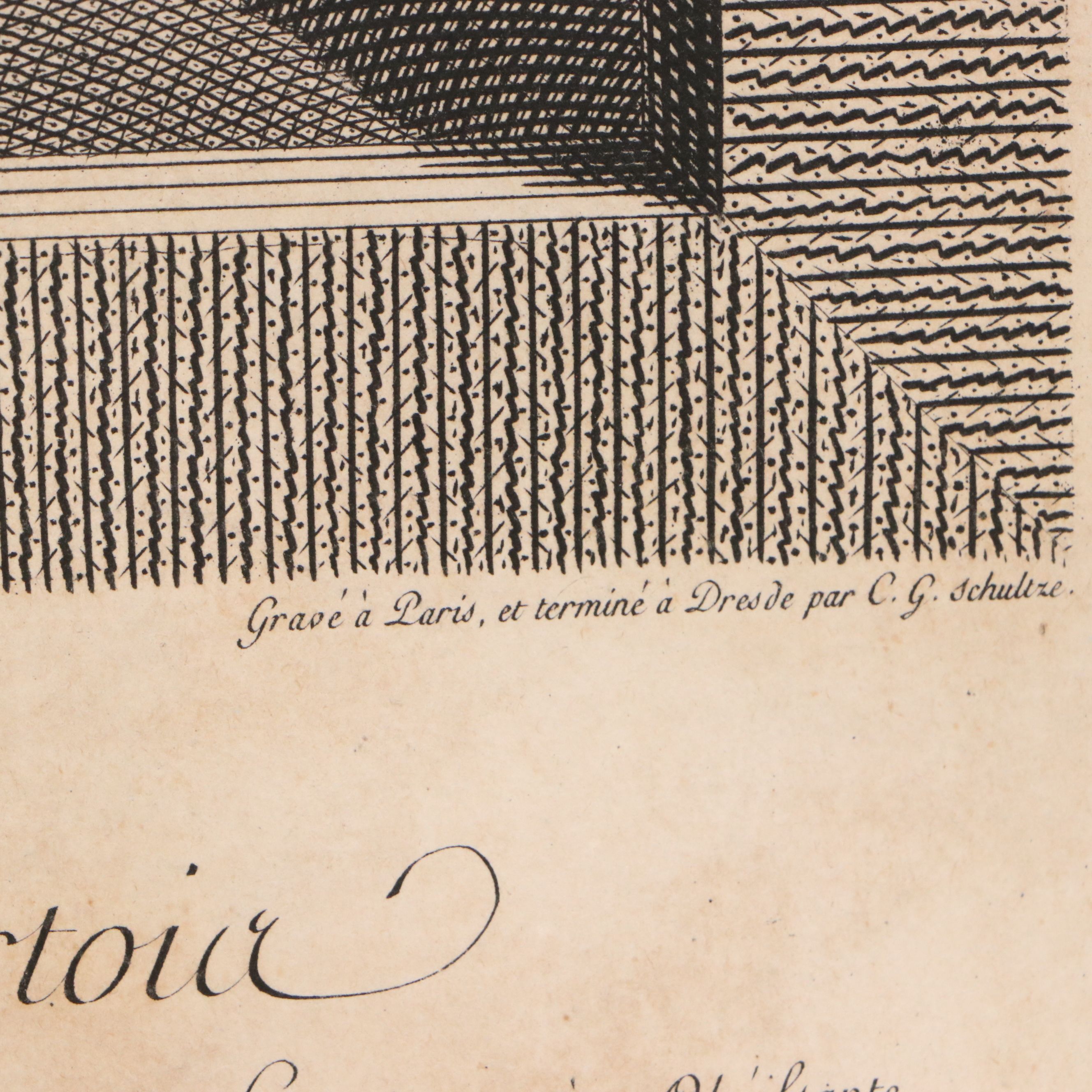 Engraving After Louisa Élisabeth Le Brun "Venus Liant Les Ailes de L'Amour"