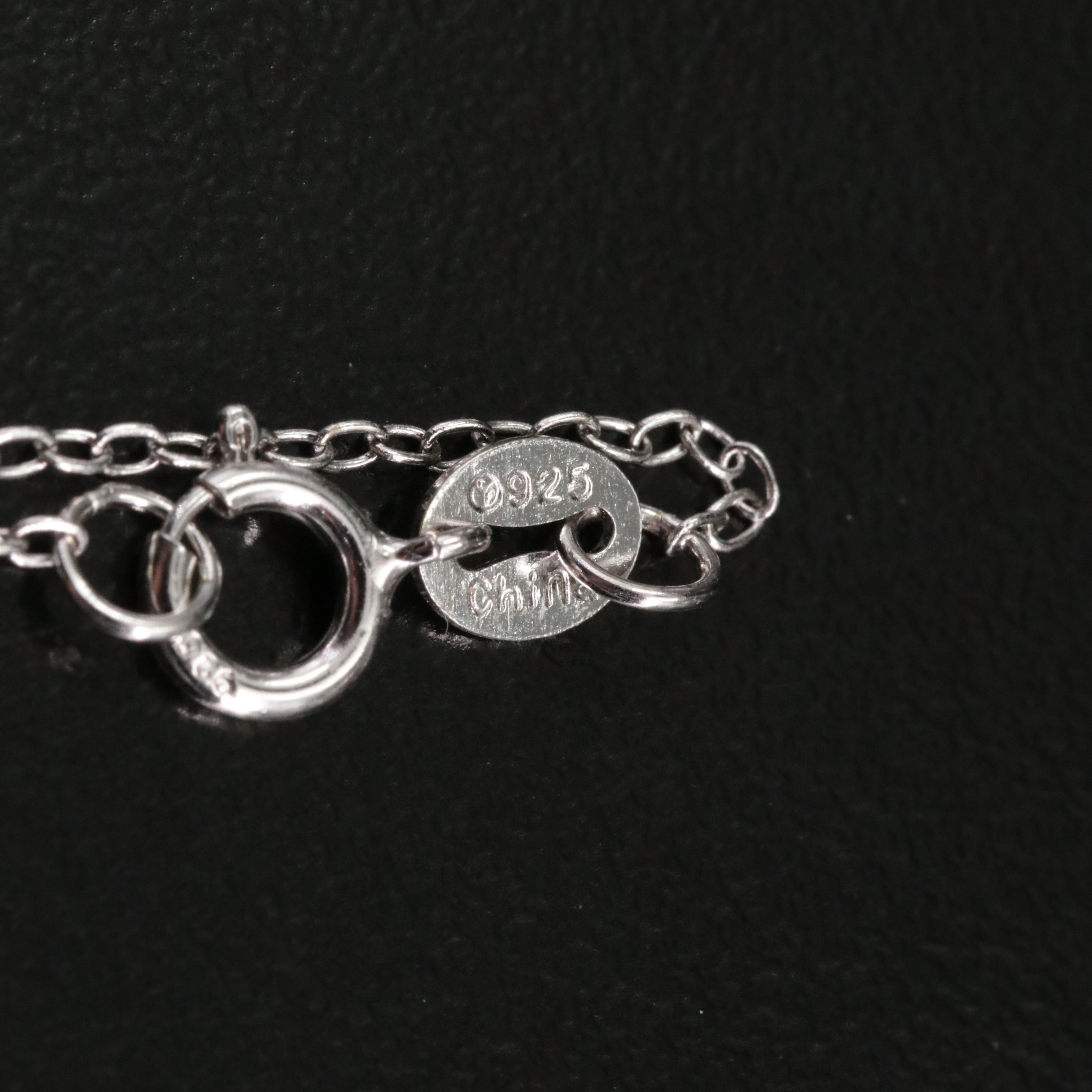 Sterling CZ Solitaire Necklace