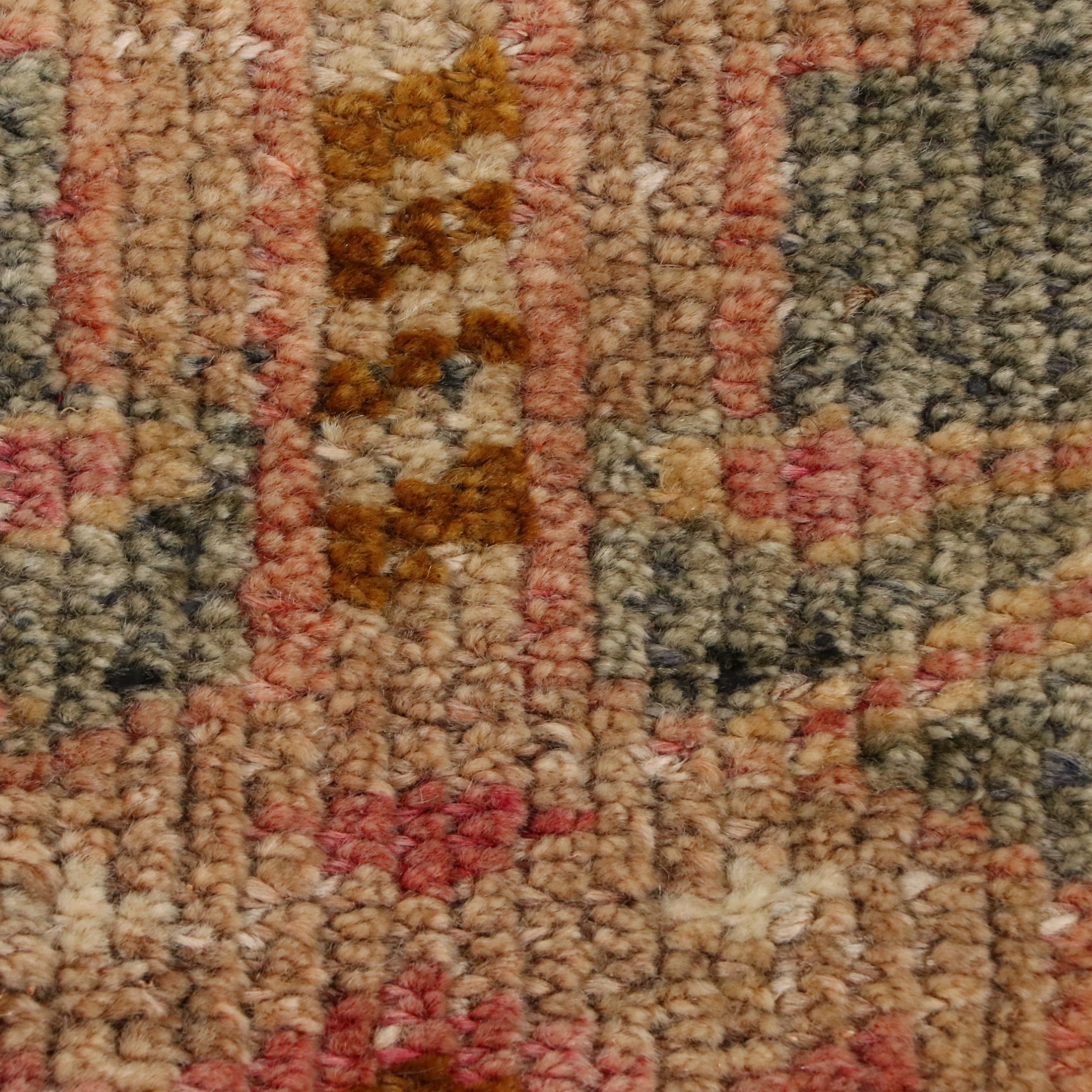 2'9 x 10'1 Hand-Knotted Turkish Oushak Carpet Runner