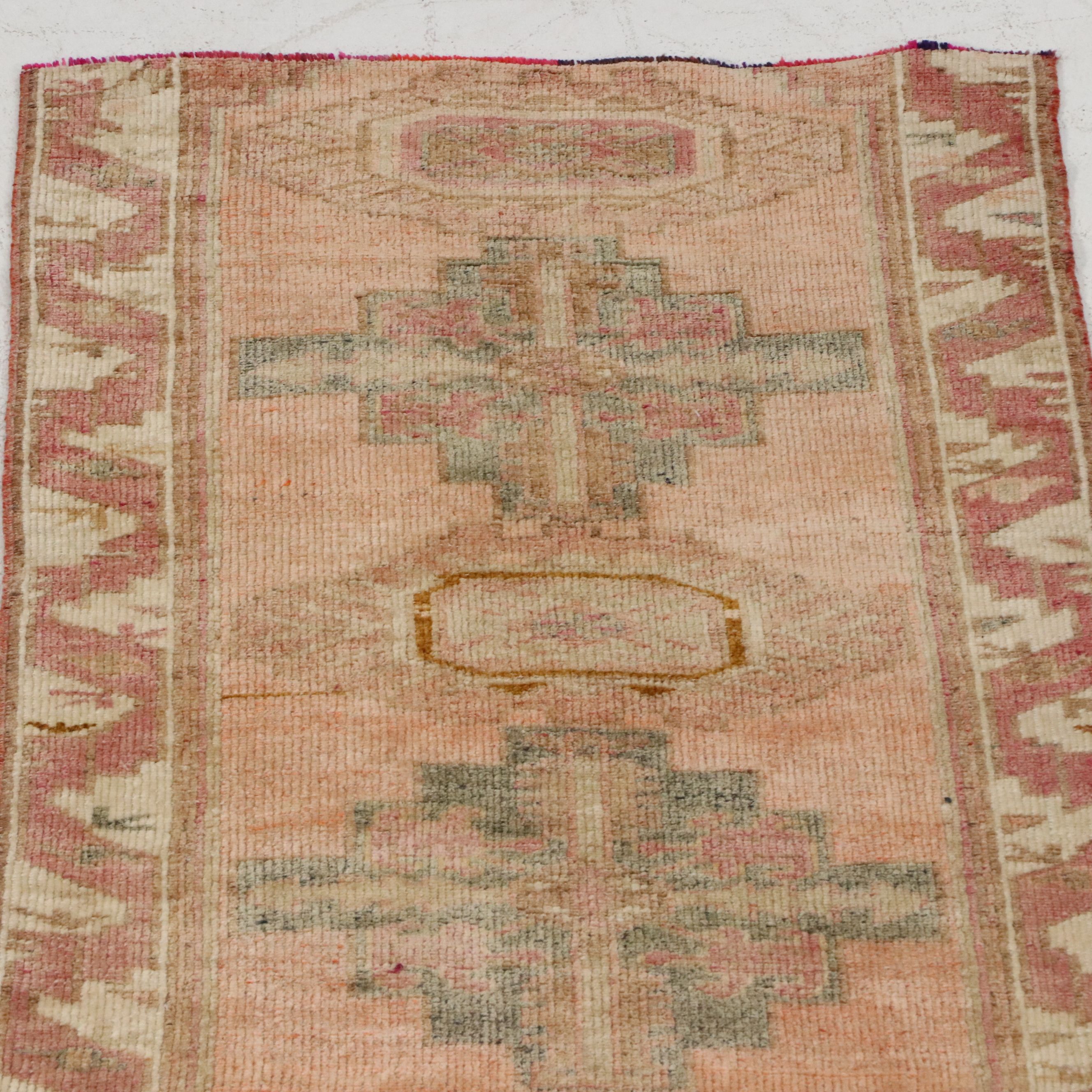 2'9 x 10'1 Hand-Knotted Turkish Oushak Carpet Runner