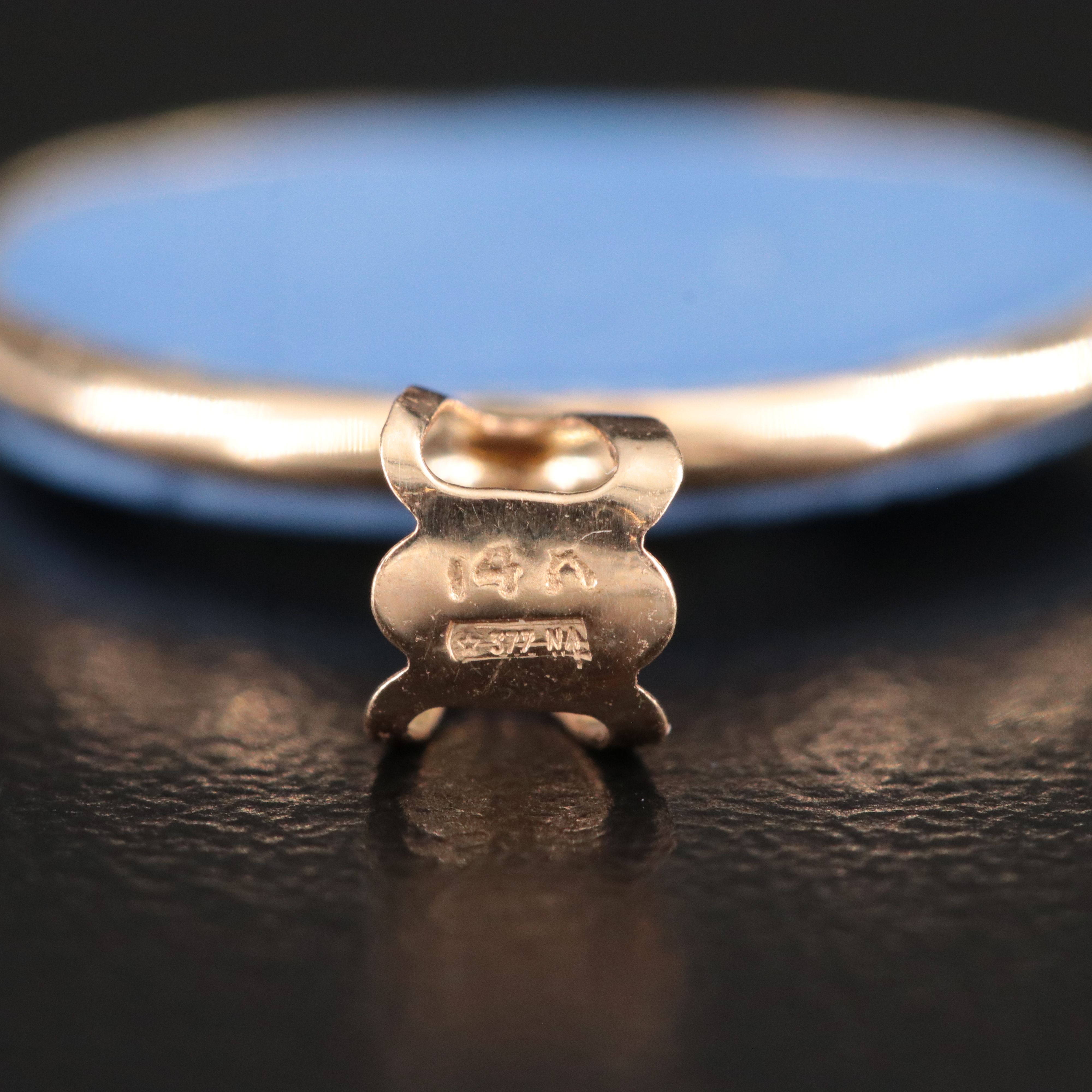 14K Jasperware Cameo Pendant