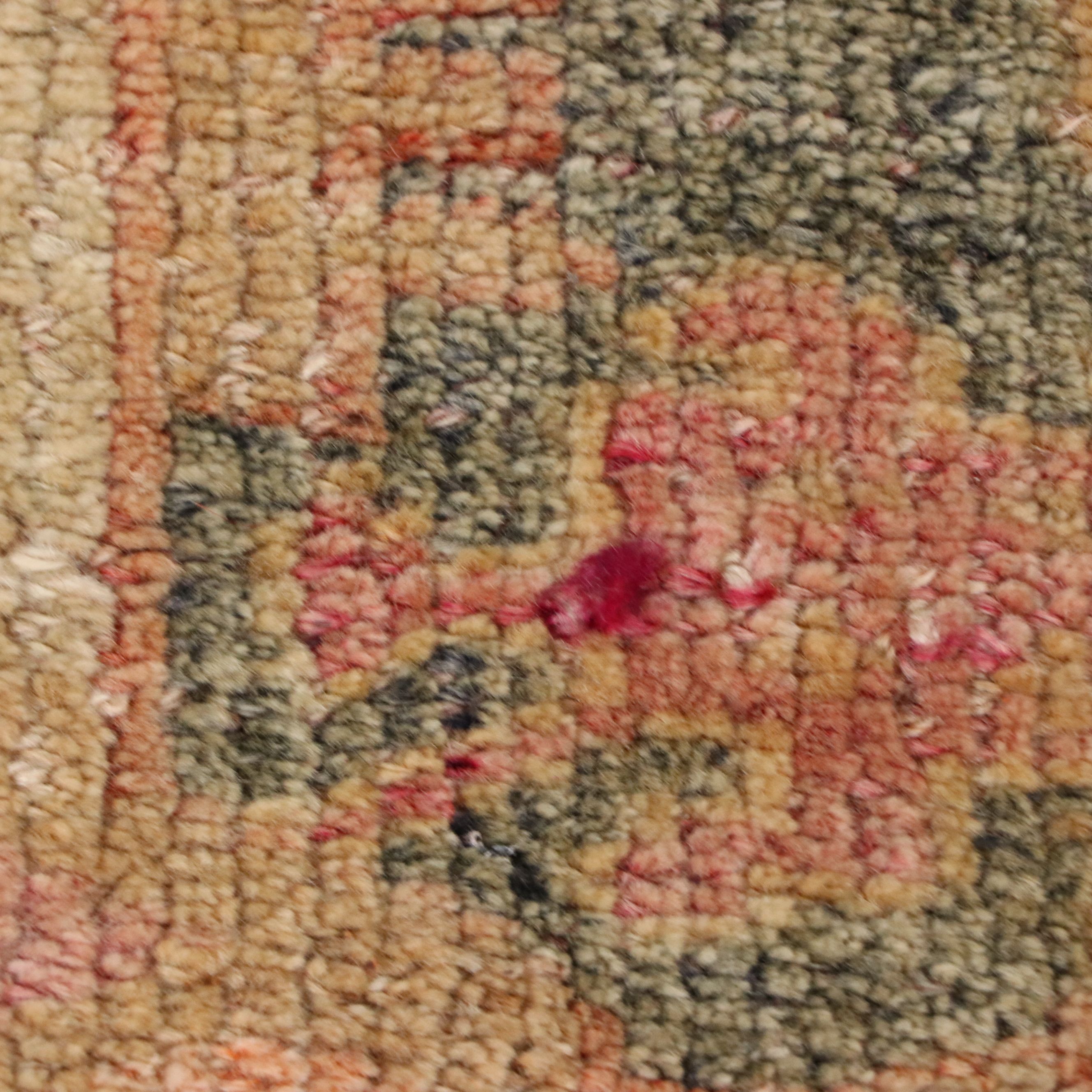 2'9 x 10'1 Hand-Knotted Turkish Oushak Carpet Runner