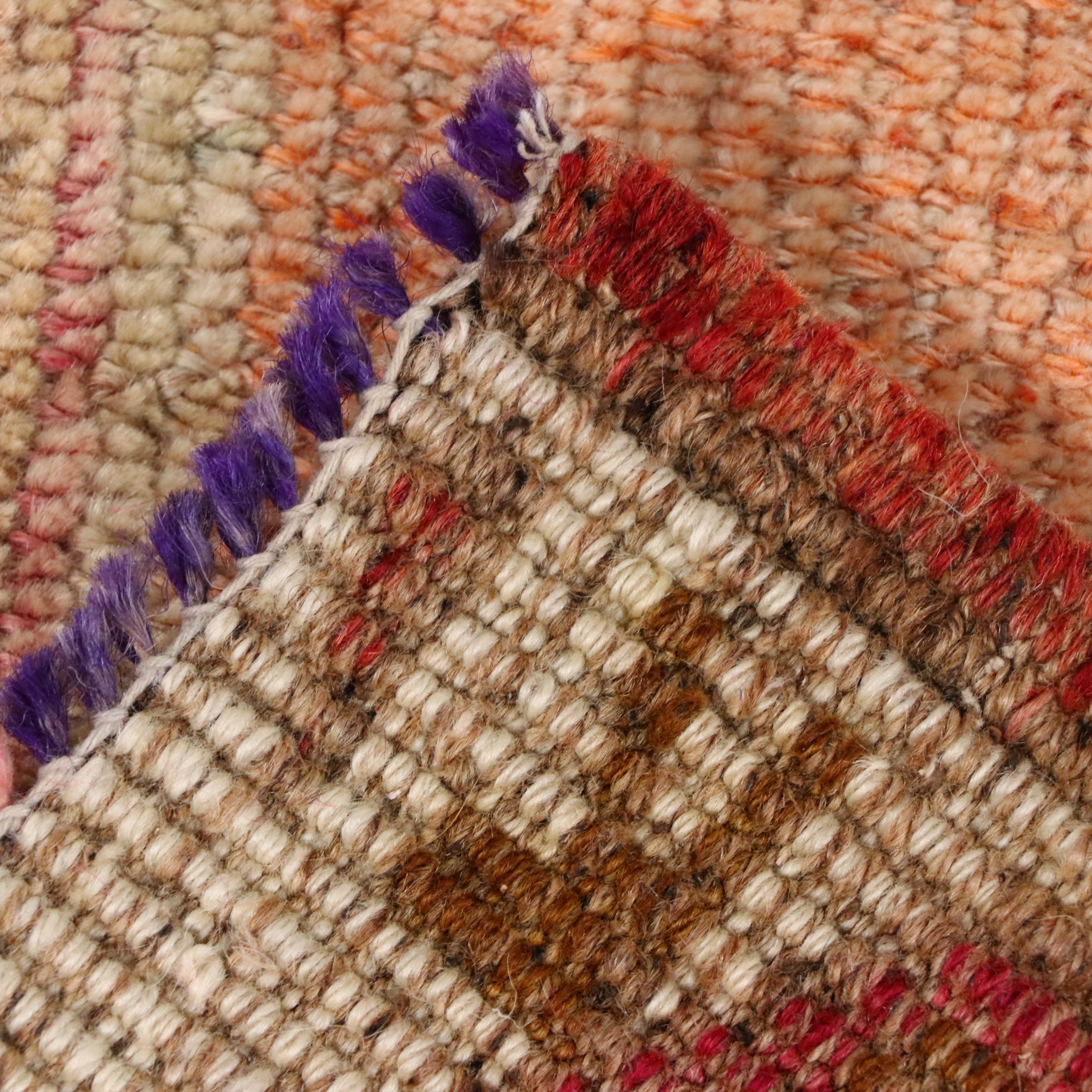 2'9 x 10'1 Hand-Knotted Turkish Oushak Carpet Runner