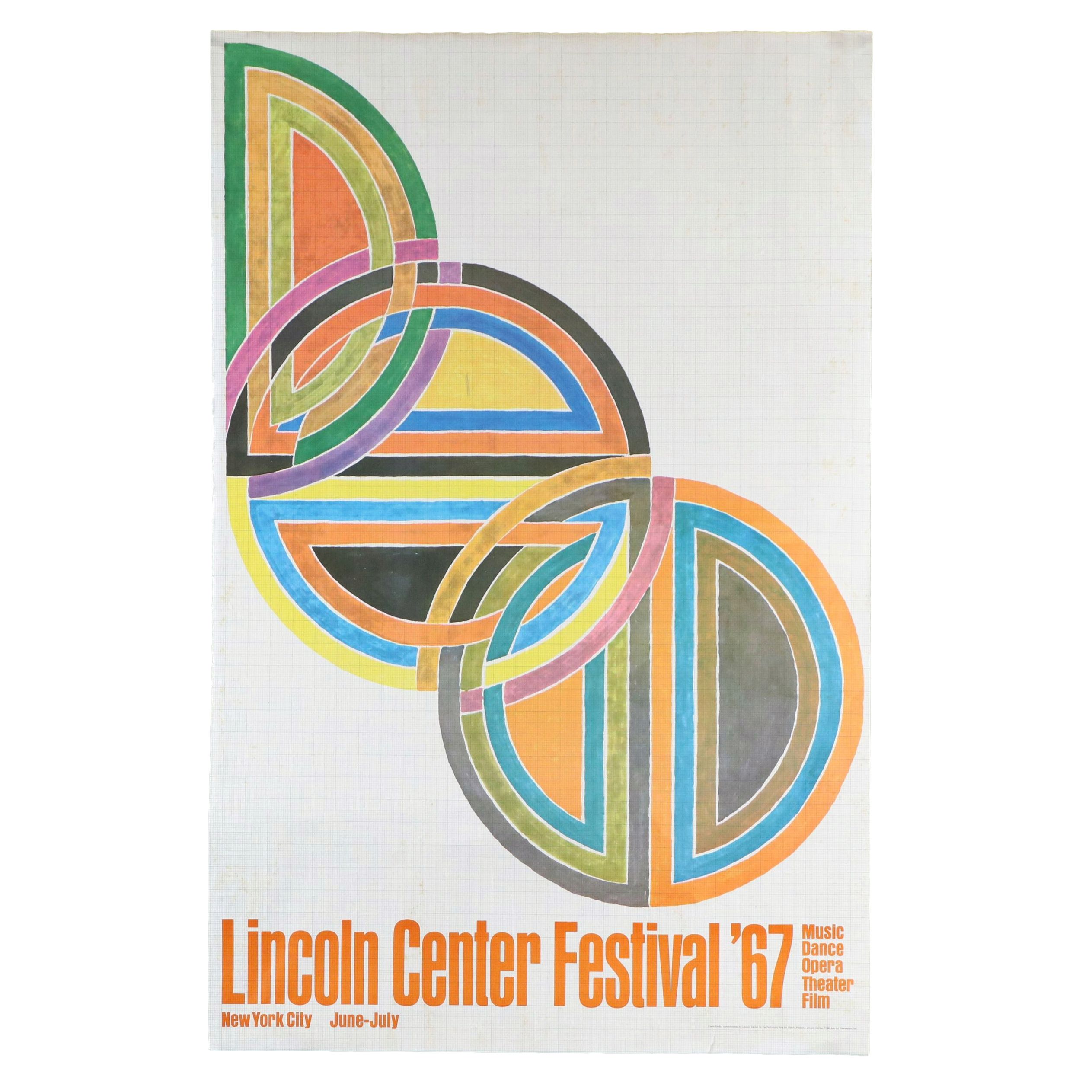 Lincoln Center Festival Offset Lithograph Poster, 1967