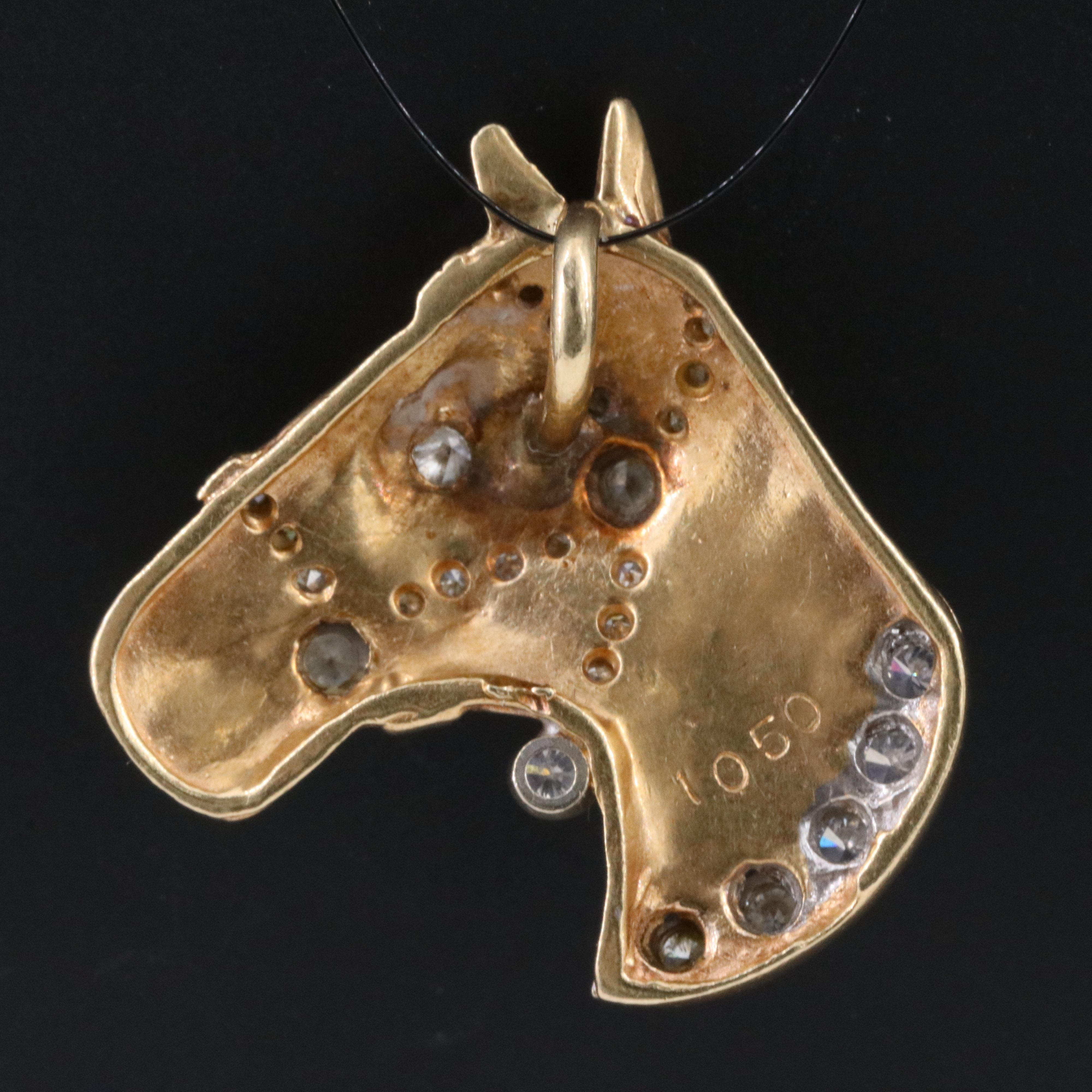14K 0.38 CTW Diamond Horse Pendant