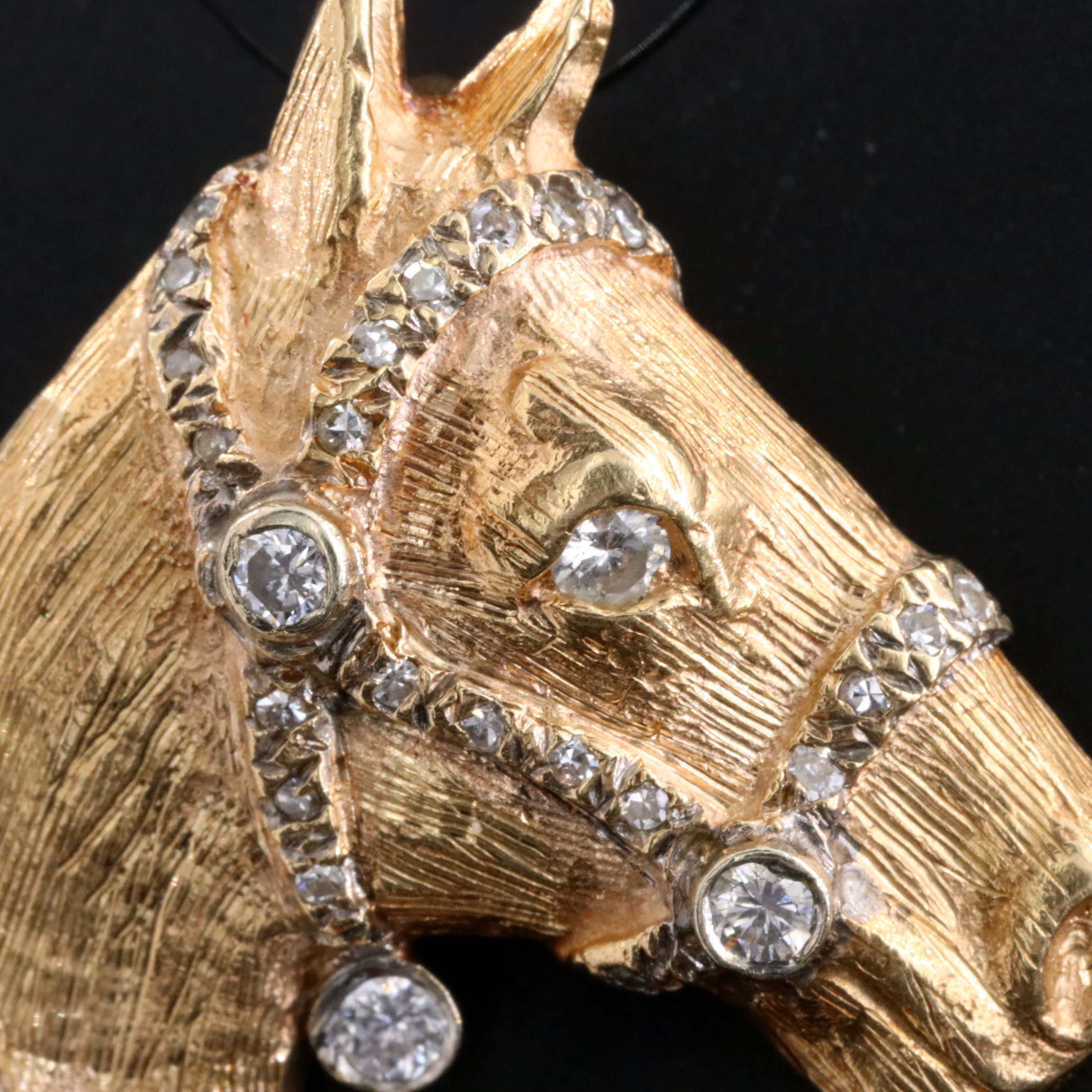 14K 0.38 CTW Diamond Horse Pendant