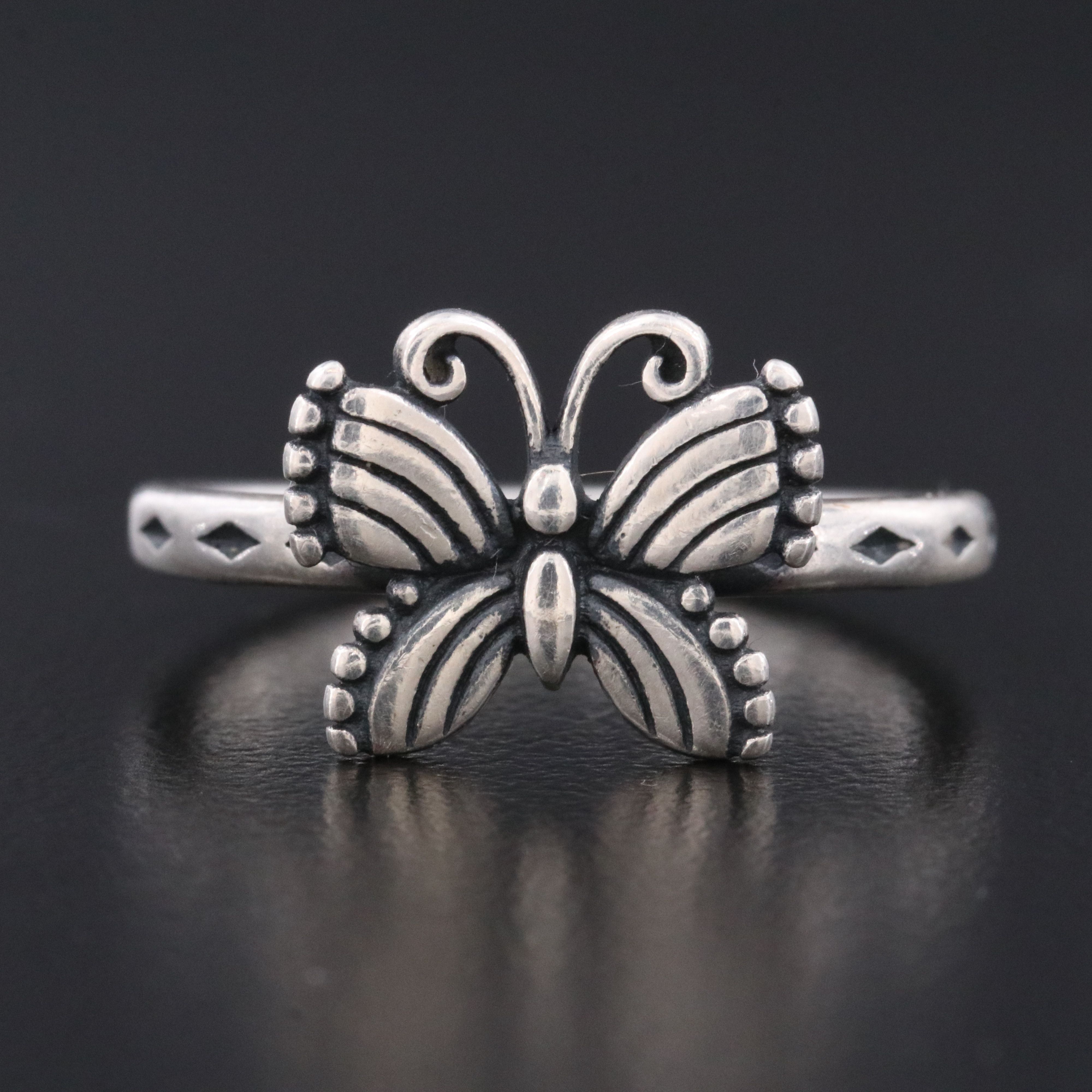 James Avery Sterling Butterfly Ring