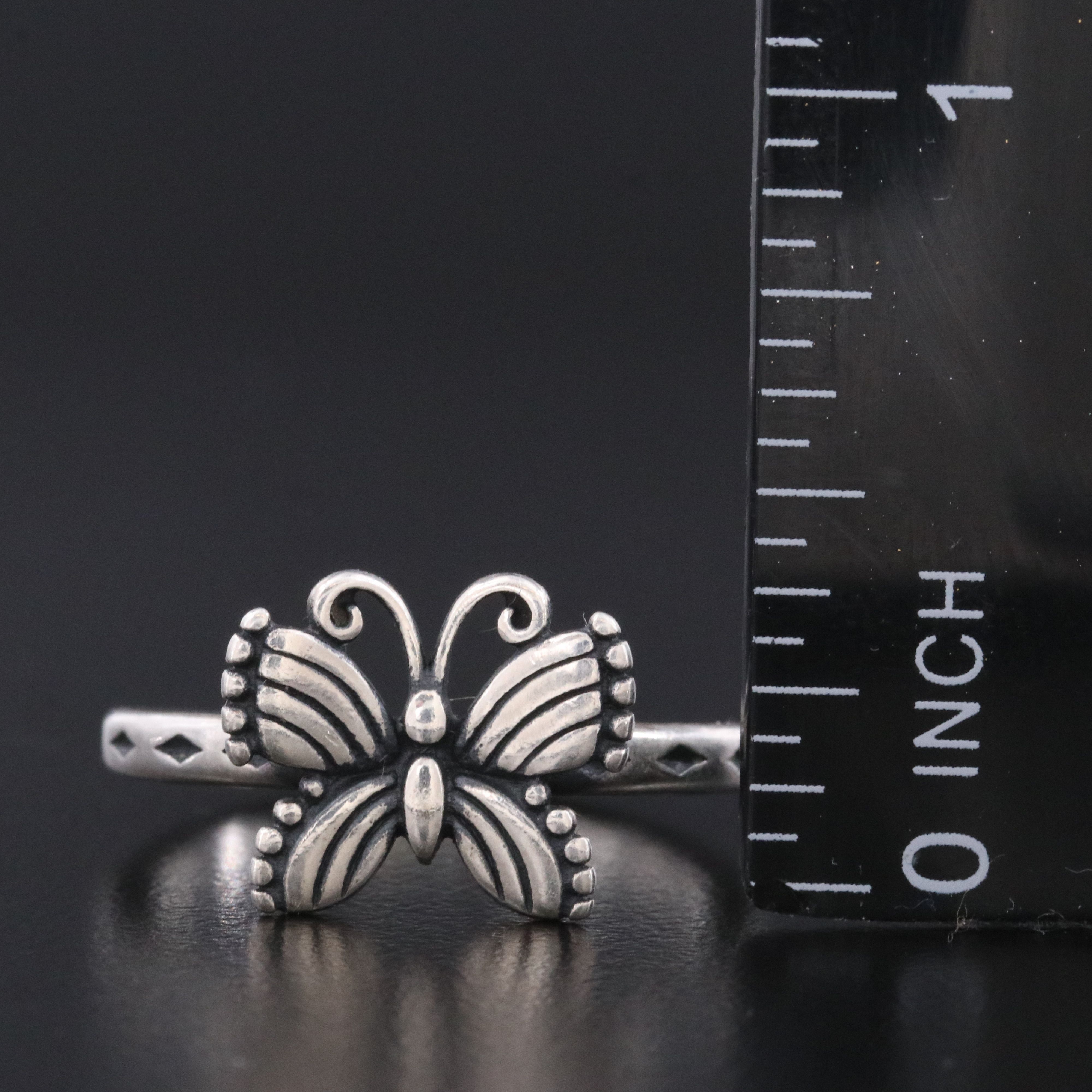 James Avery Sterling Butterfly Ring