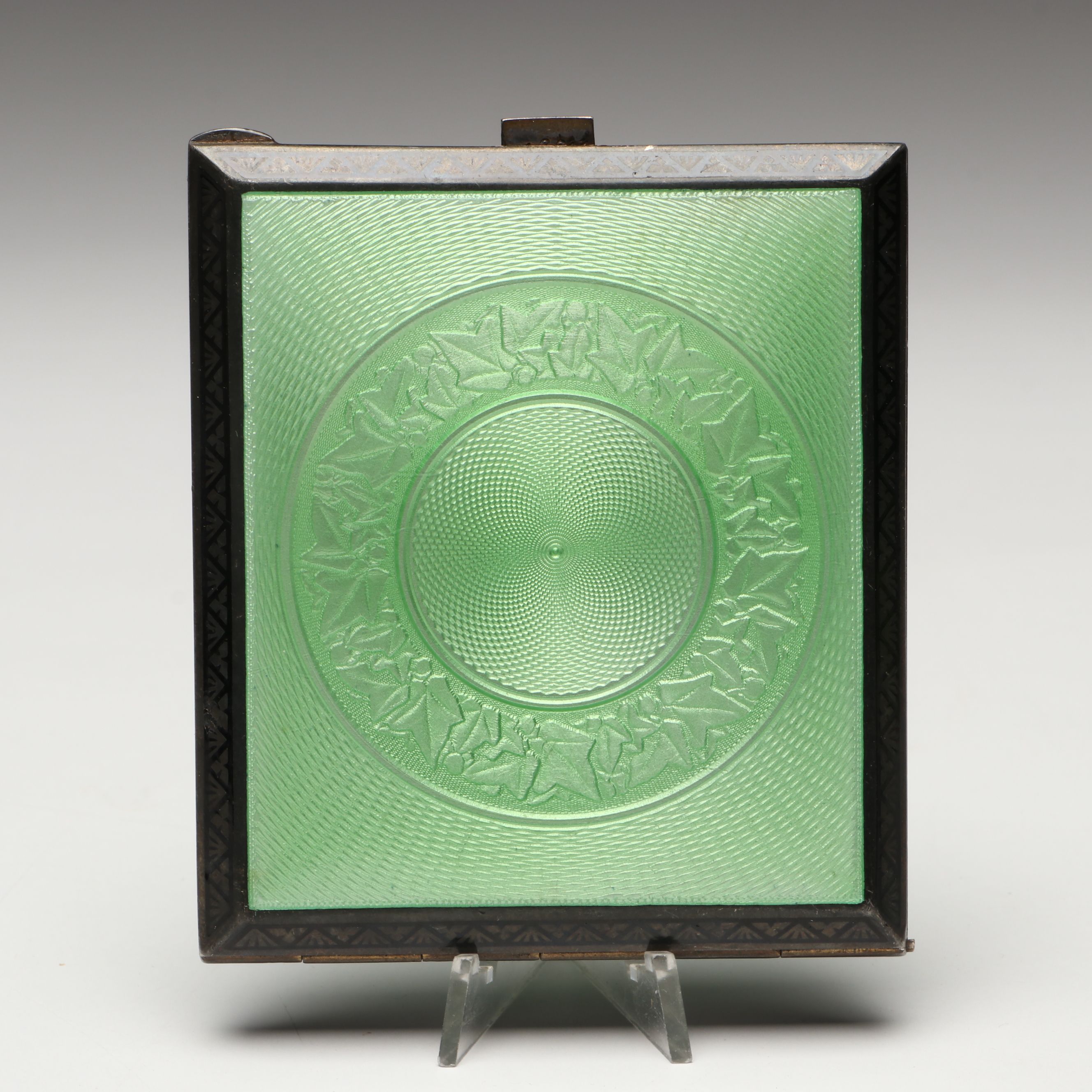 Austrian Sterling Silver and Enamel Cigarette Case