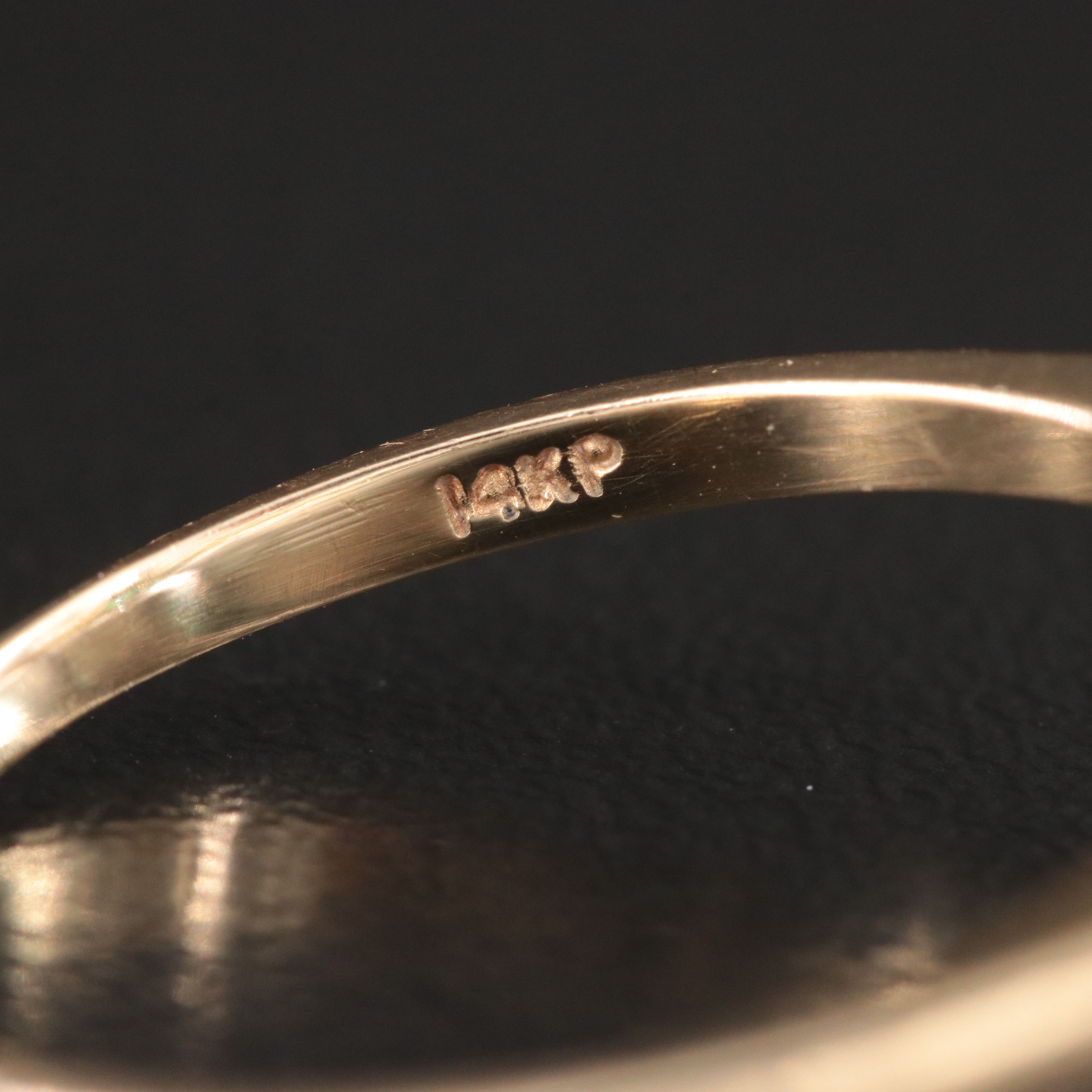 14K Emerald and Diamond Ring