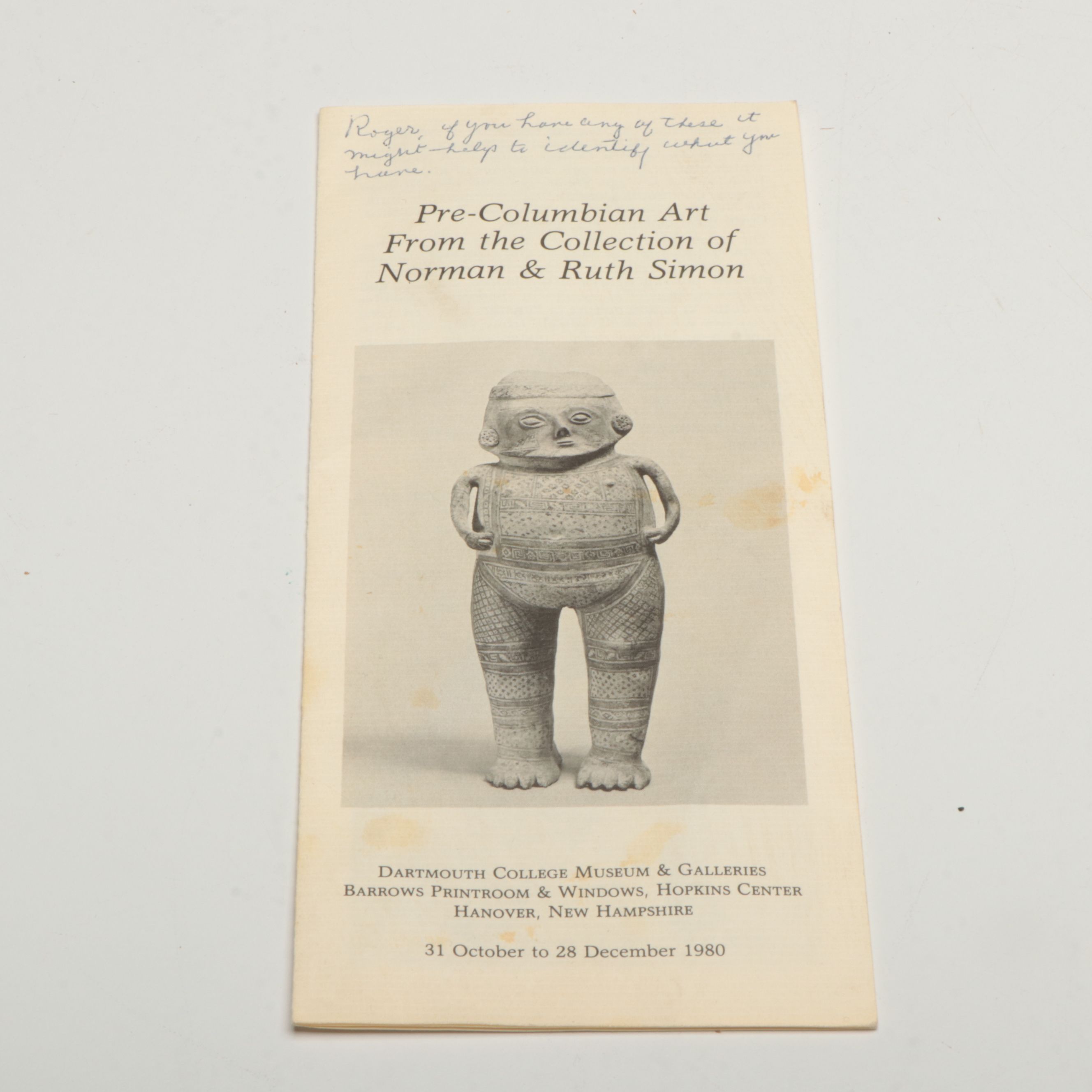 Simon Collection Exhibition Pamphlet and Book with Other Reference Publication