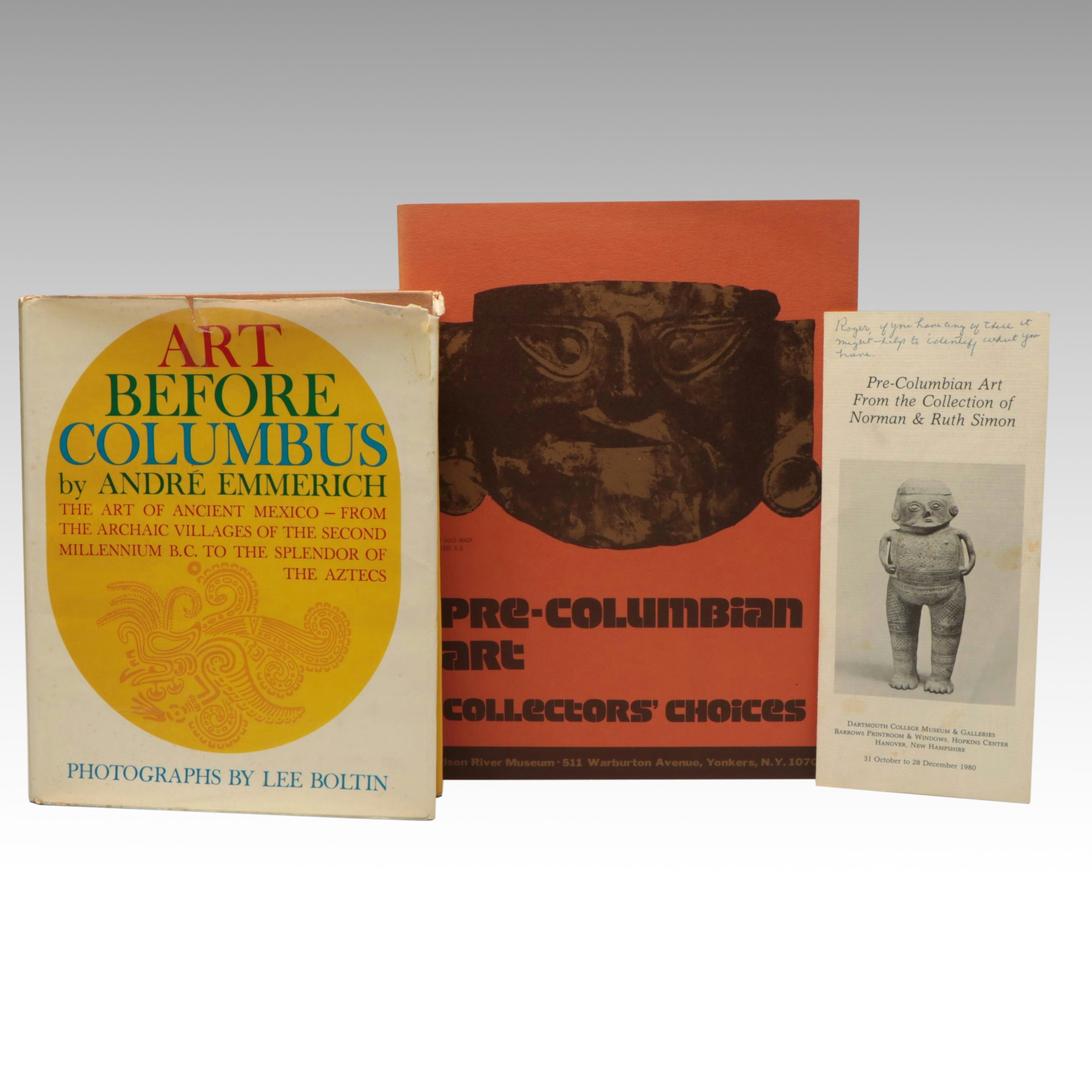 Simon Collection Exhibition Pamphlet and Book with Other Reference Publication