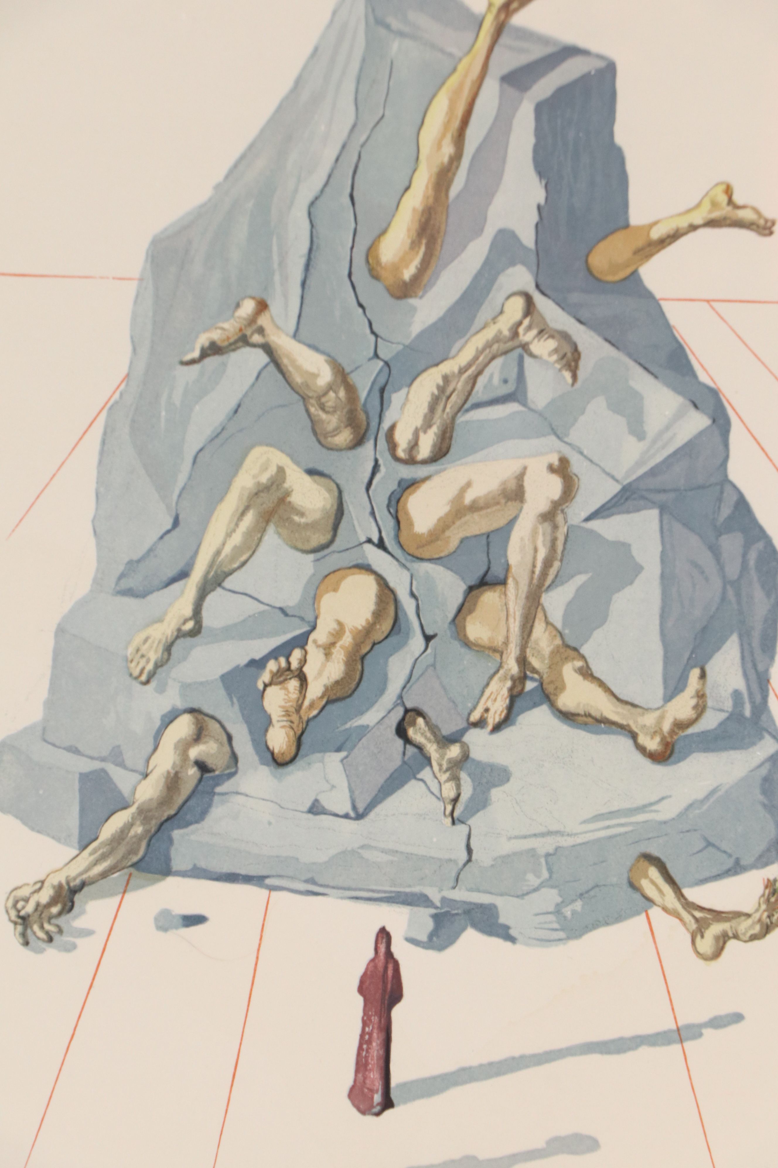 Salvador Dali Wood Engraving "Les habitants de Prato," 1960 - 1964