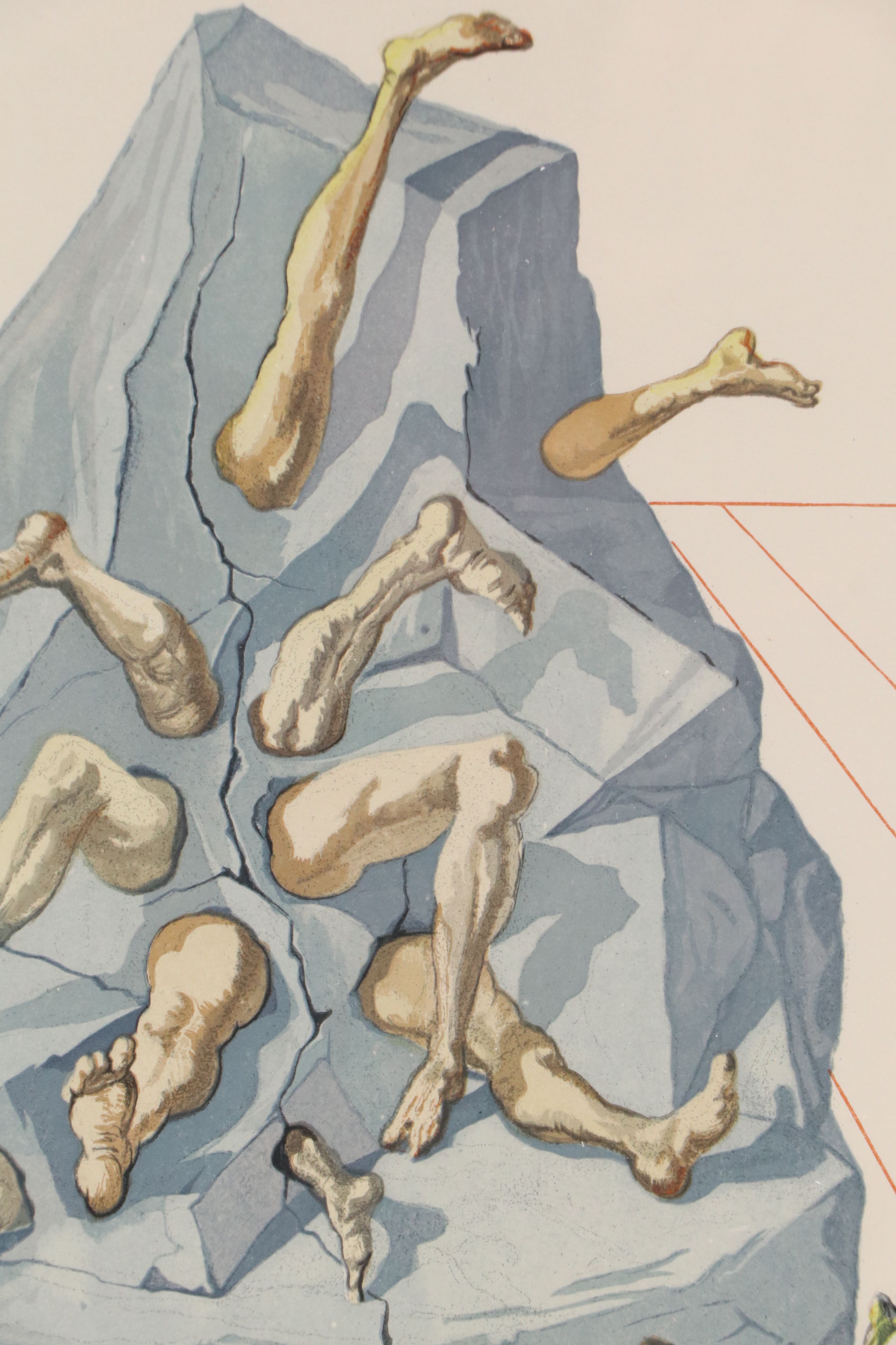 Salvador Dali Wood Engraving "Les habitants de Prato," 1960 - 1964