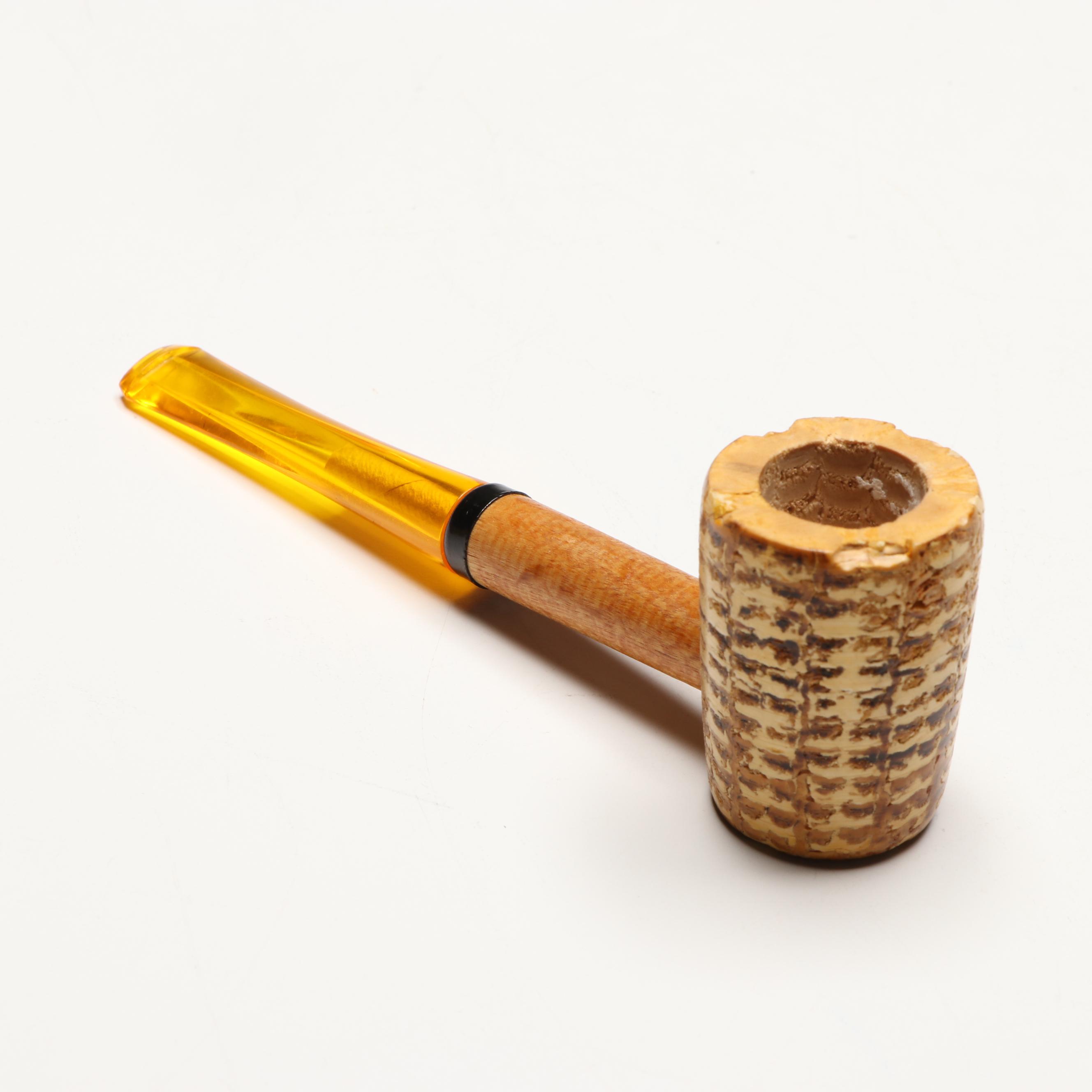 Hirschl & Bendheim and Other Corncob Pipes with Stand