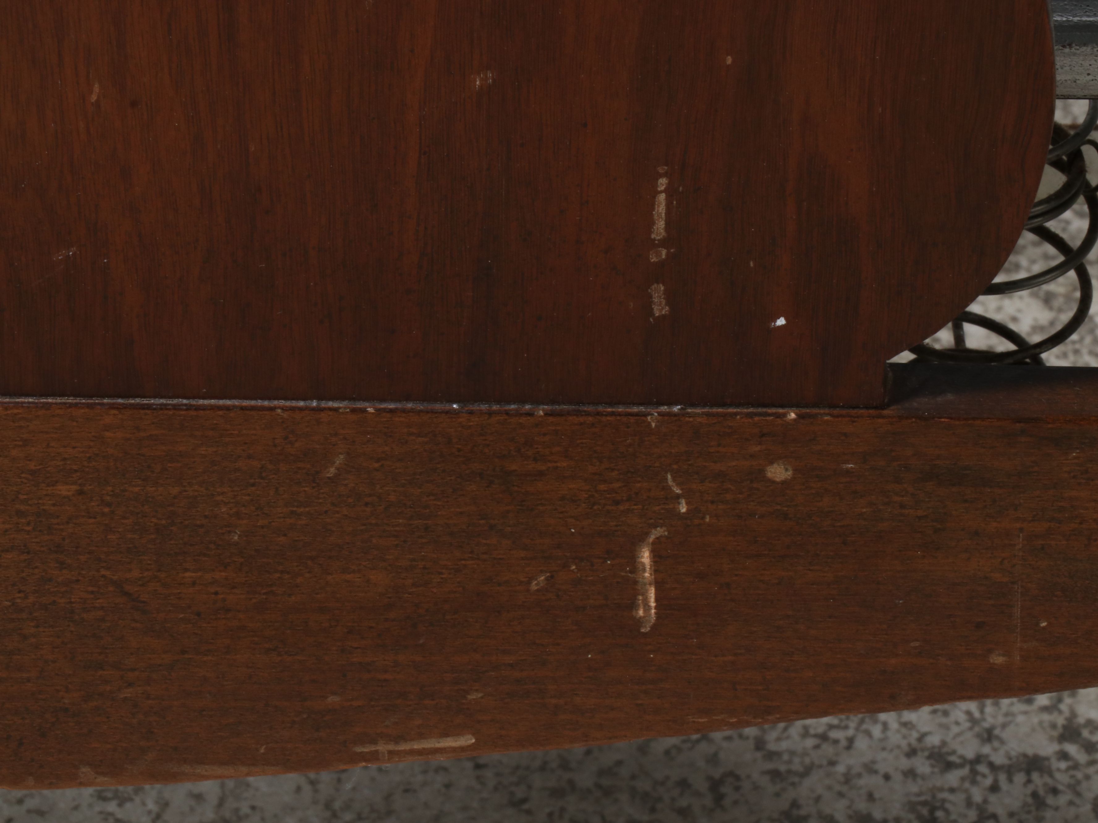 Late Victorian Style Mahogany Bed Frame with Box Spring, Early 20th Century