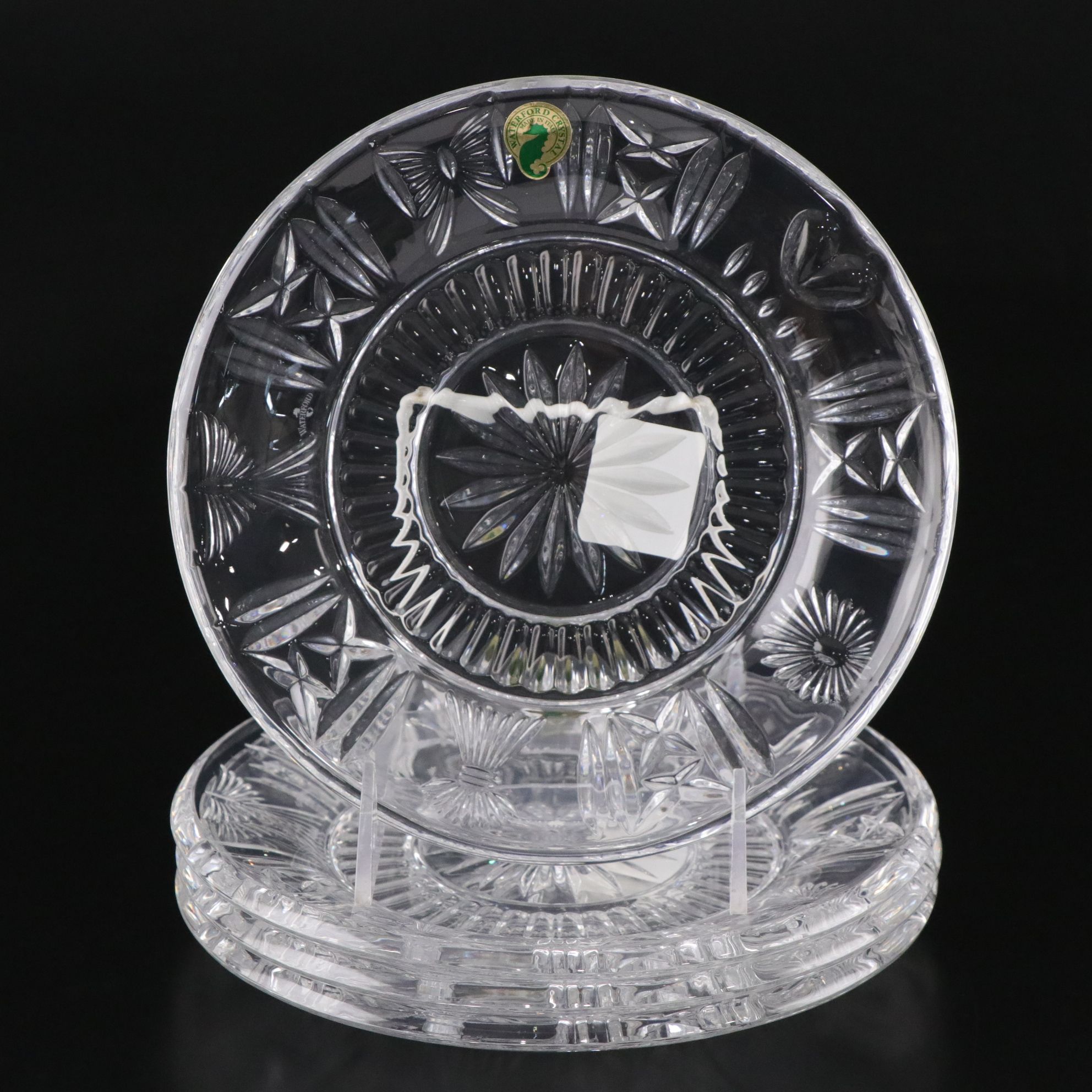 Waterford Crystal "Millennium" Toast Accent Plates