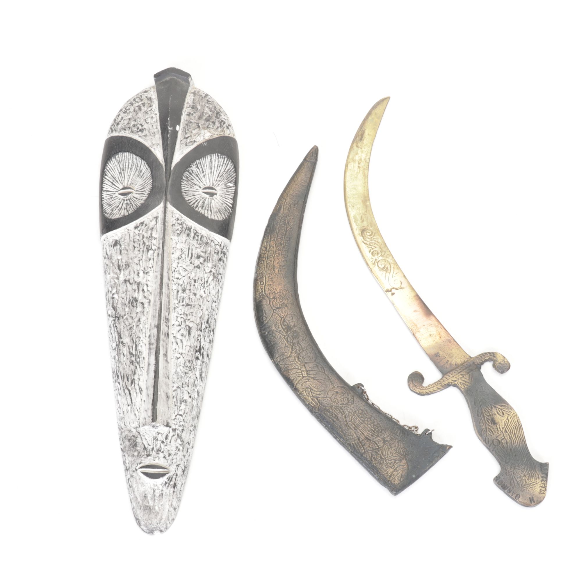 Brass Greek War of Independence Decorative Dagger and More