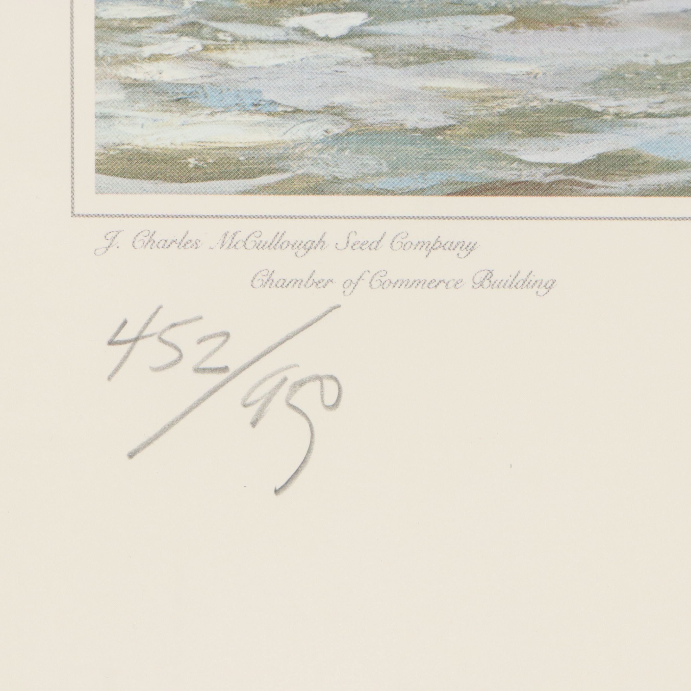 Michael Blaser Maritime Offset Lithograph "The Public Landing," 1989