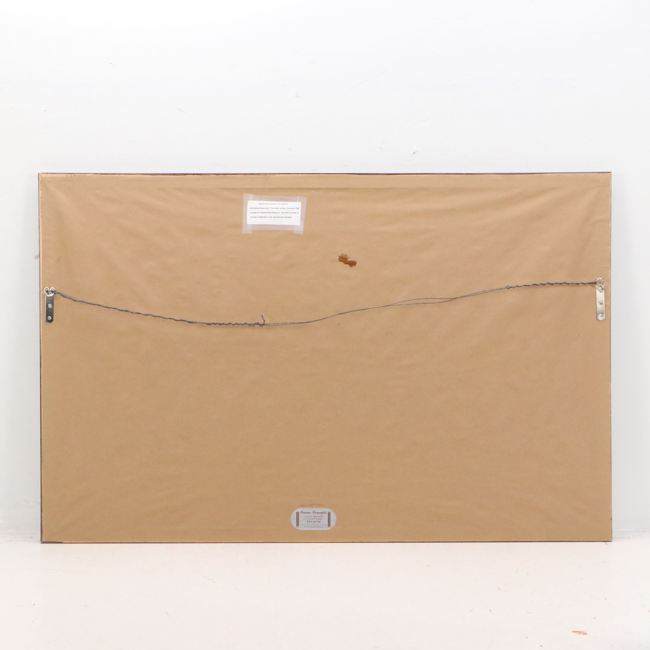 Michael Blaser Maritime Offset Lithograph "The Public Landing," 1989