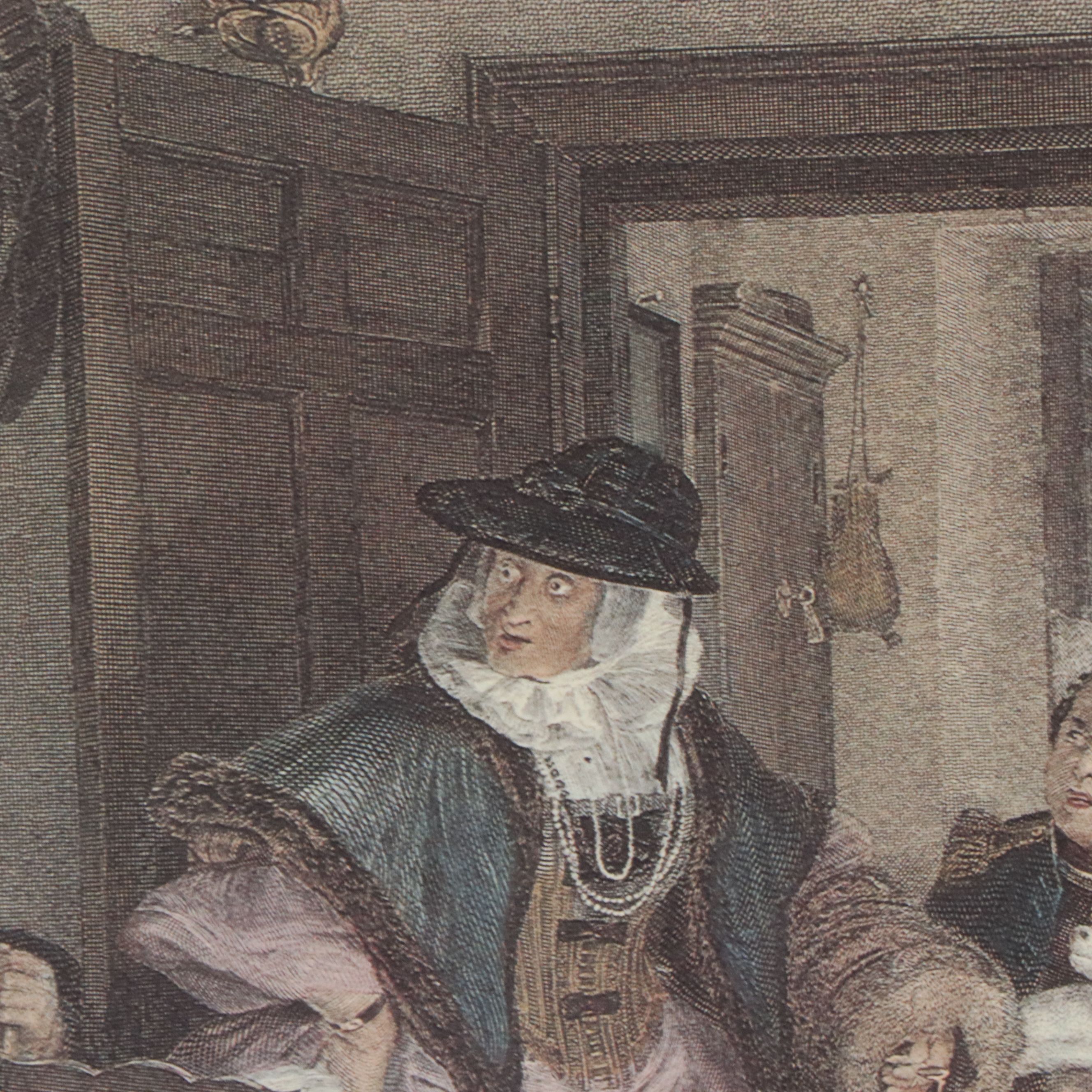 Offset Lithograph After David Wilkie "The Reading of a Will"