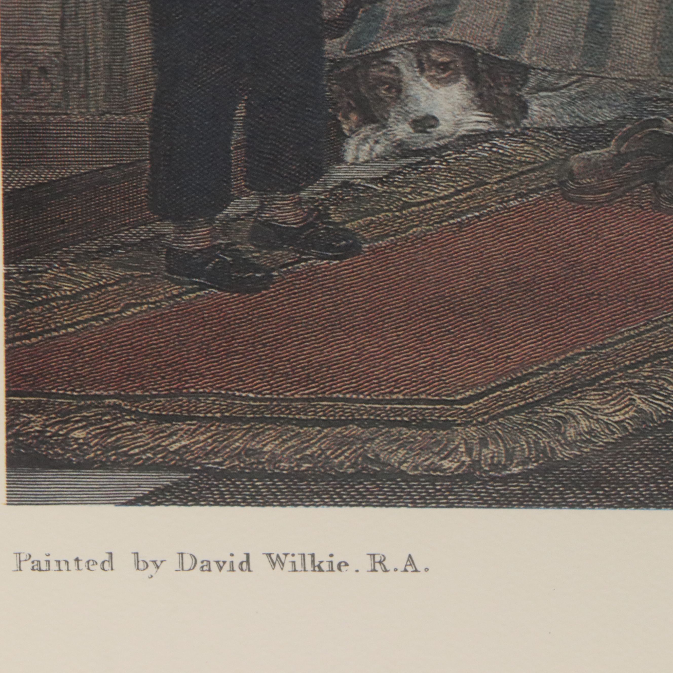 Offset Lithograph After David Wilkie "The Reading of a Will"