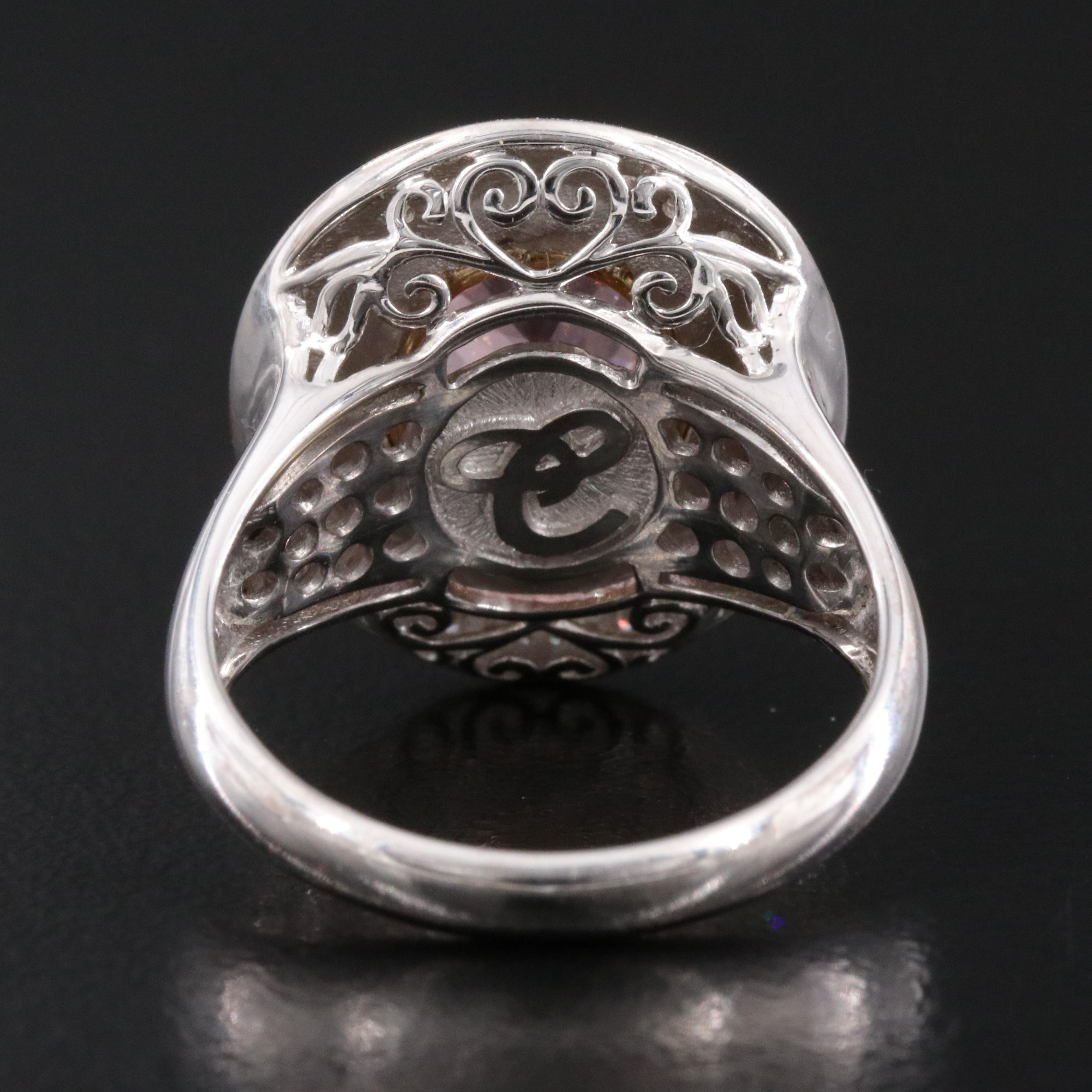 Chromia 18K 2.47 CT Spinel and Diamond Ring with Fancy Yellow Diamonds