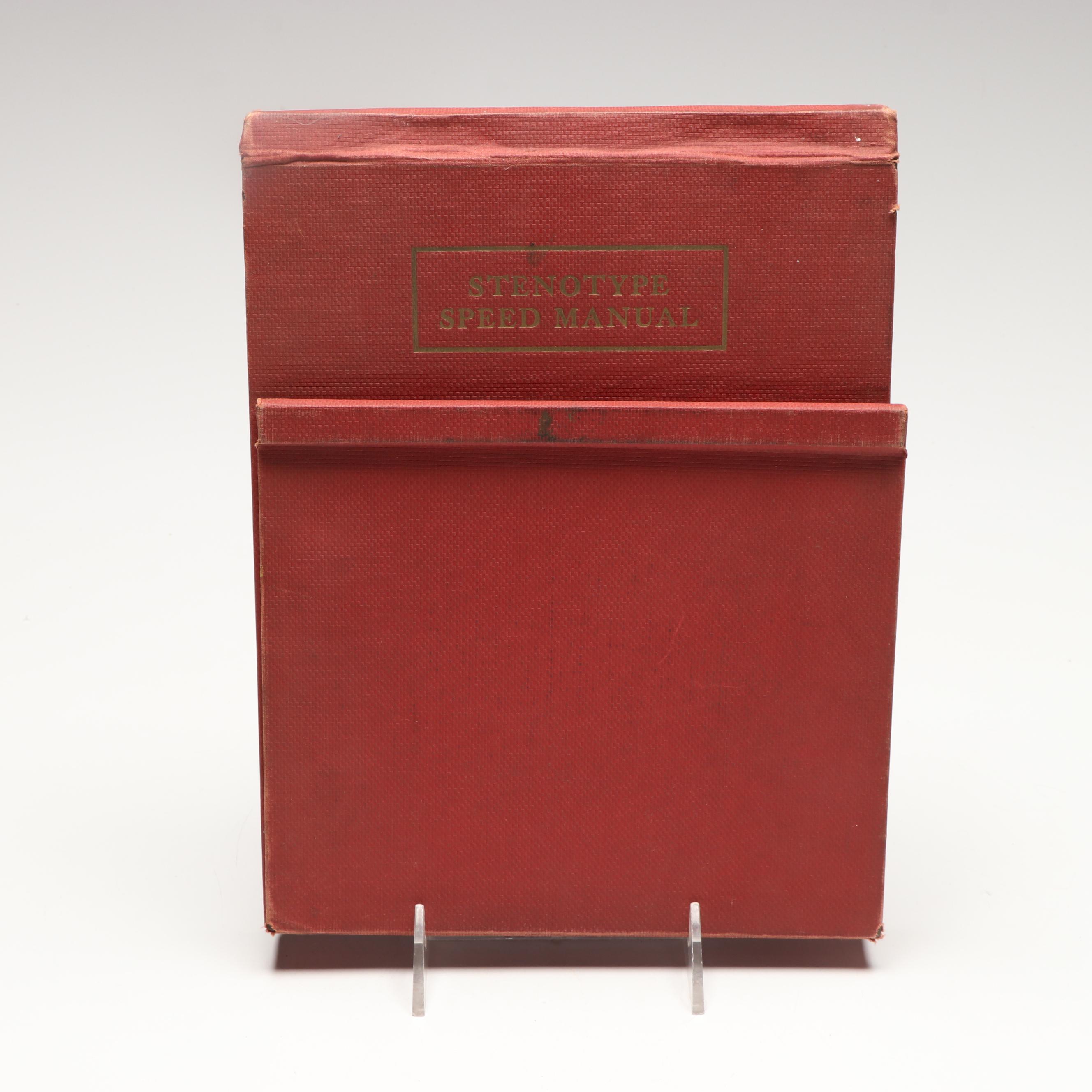 "The Stenotype" Stenography Machine with Manuals, 1946