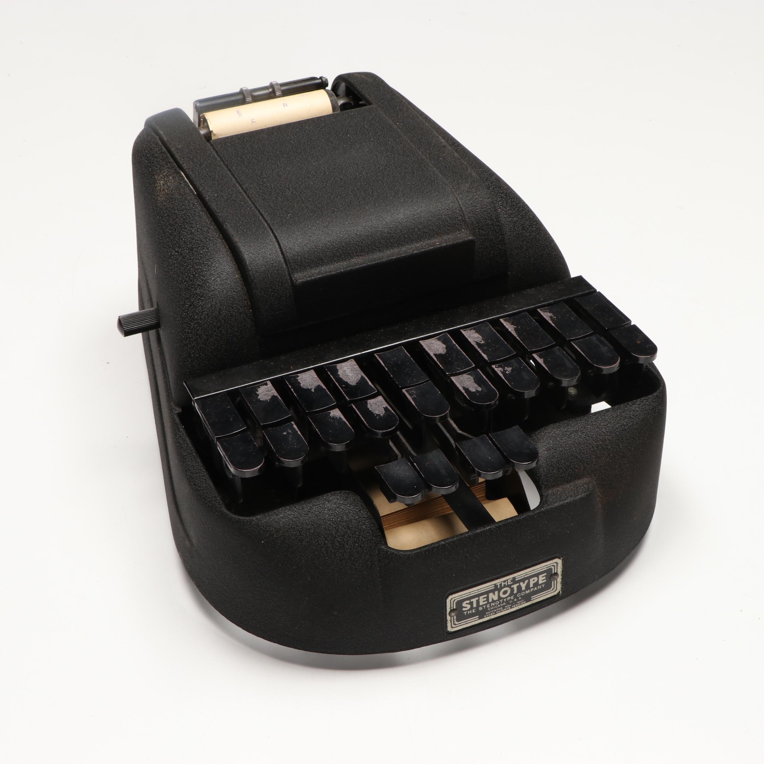 "The Stenotype" Stenography Machine with Manuals, 1946