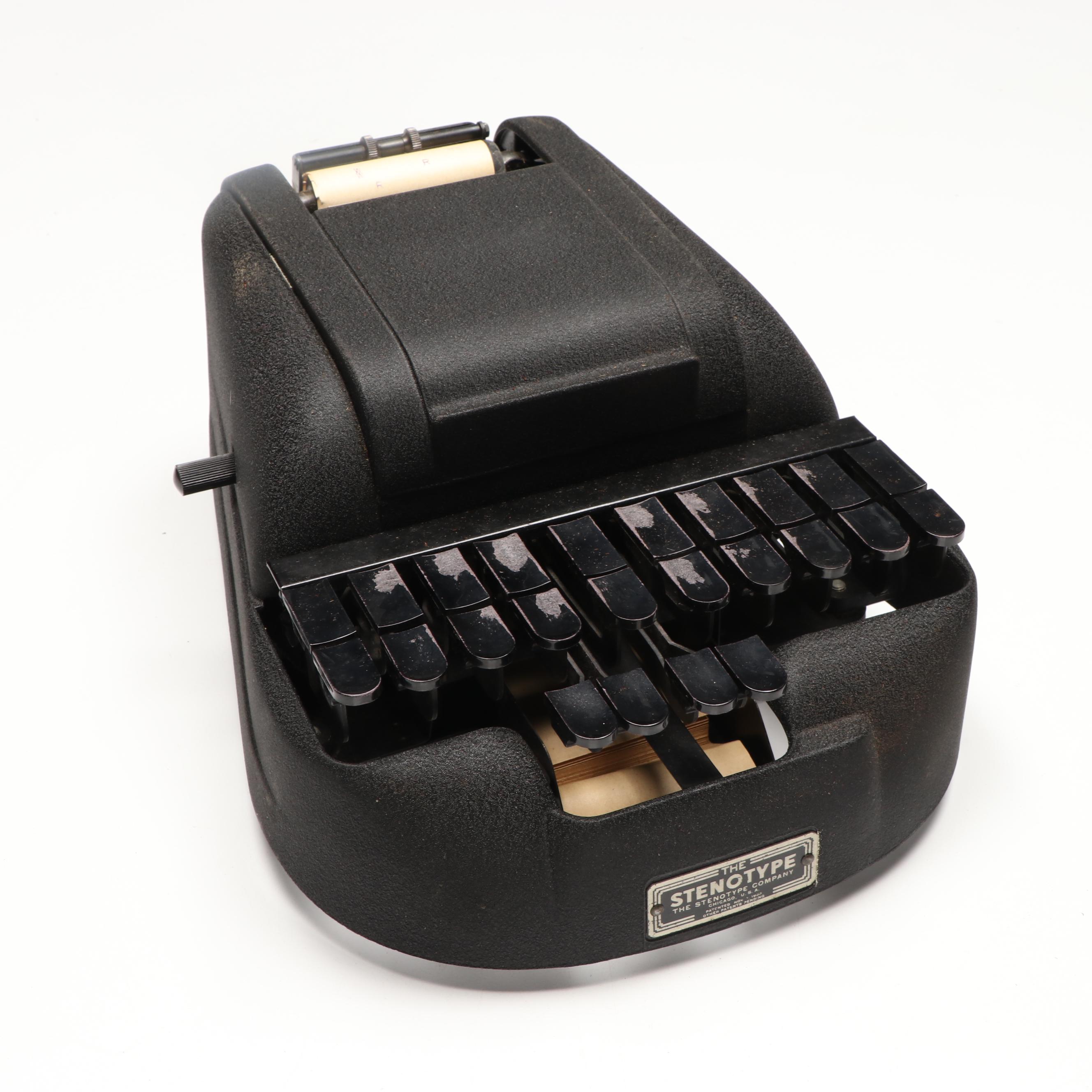 "The Stenotype" Stenography Machine with Manuals, 1946