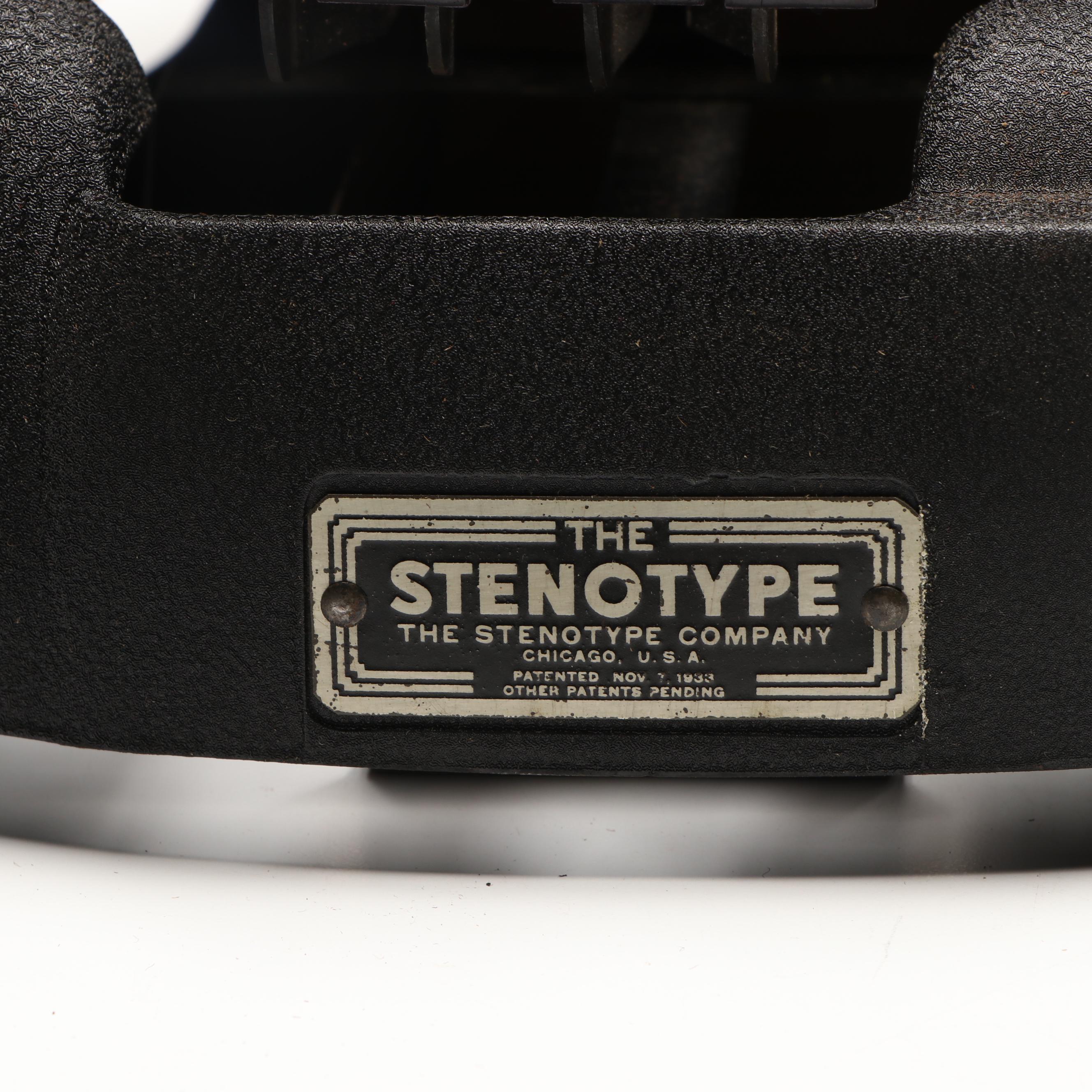 "The Stenotype" Stenography Machine with Manuals, 1946