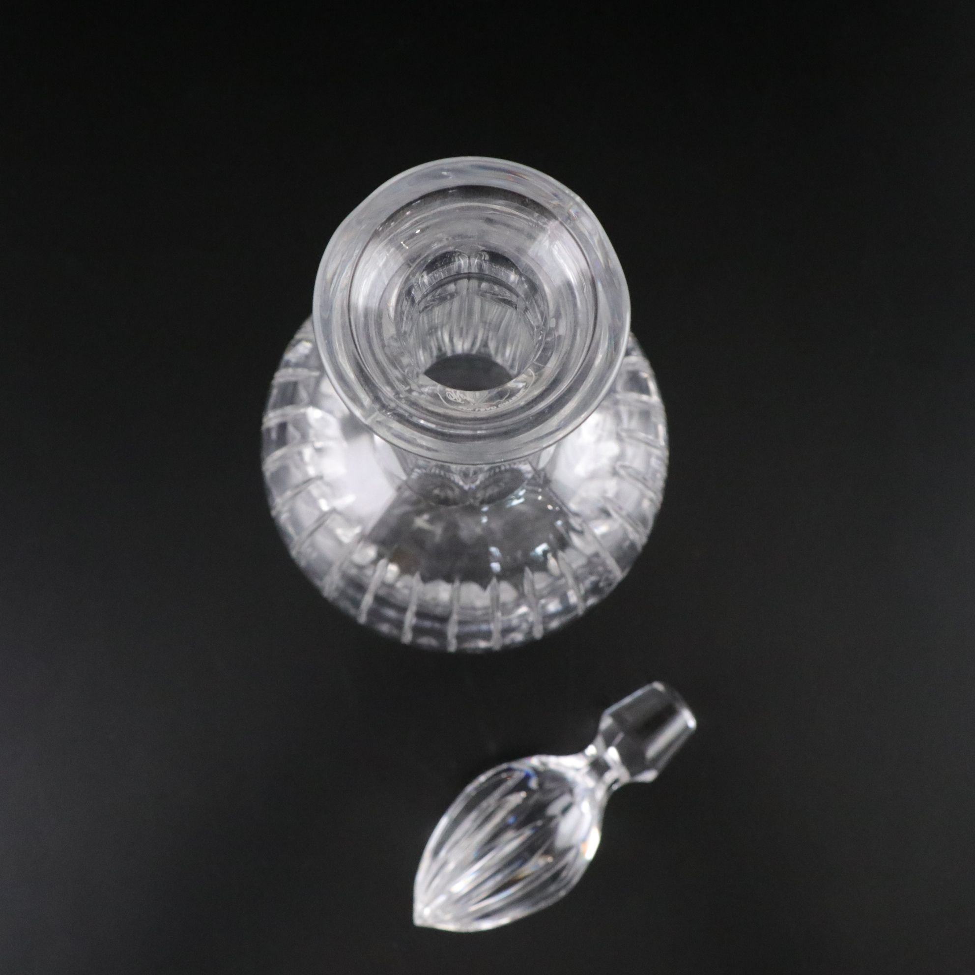 Waterford Crystal "Lismore" and Royal Gallery Czech Crystal Decanters