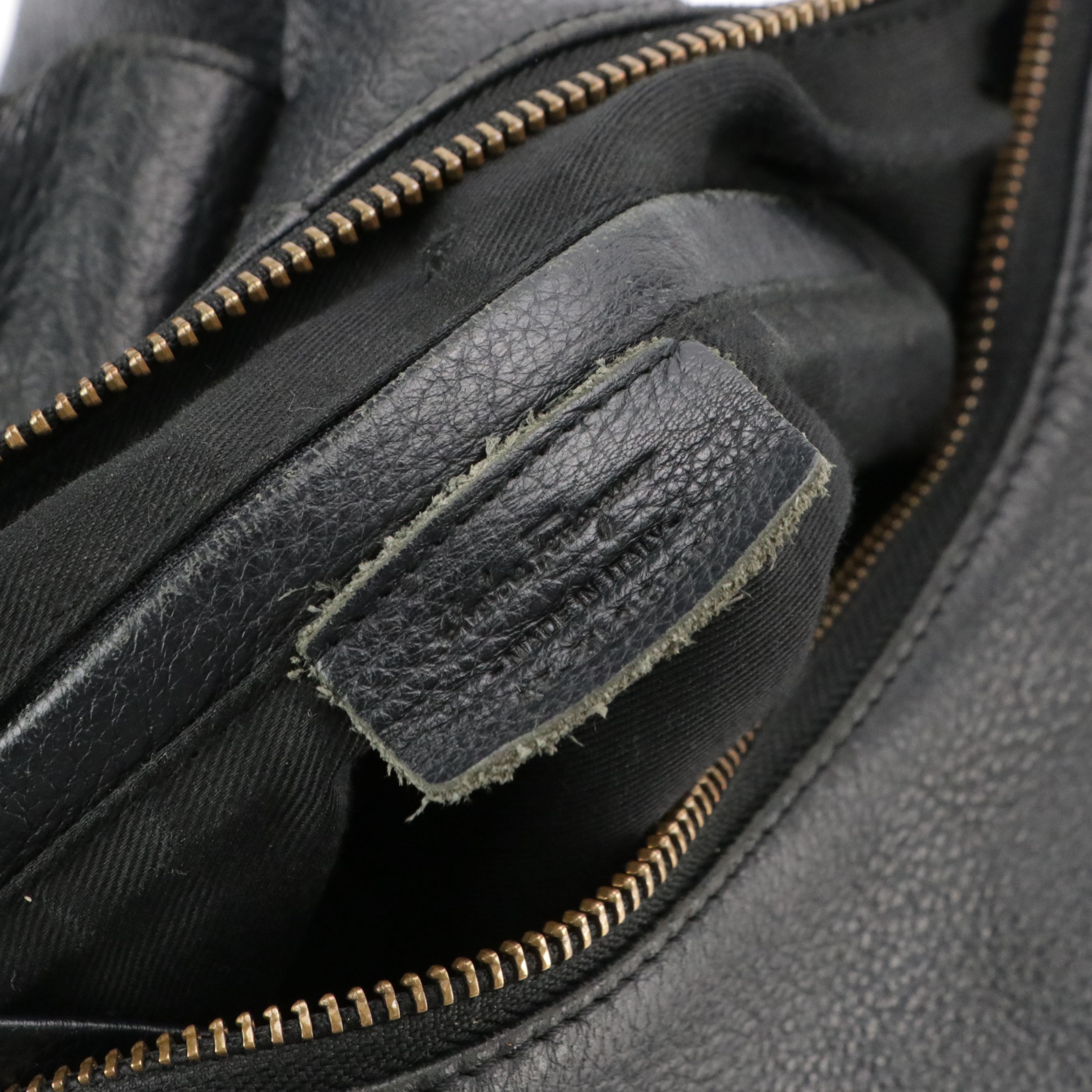 Salvatore Ferragamo Hobo Shoulder Bag in Black Leather with Braided/Woven Detail