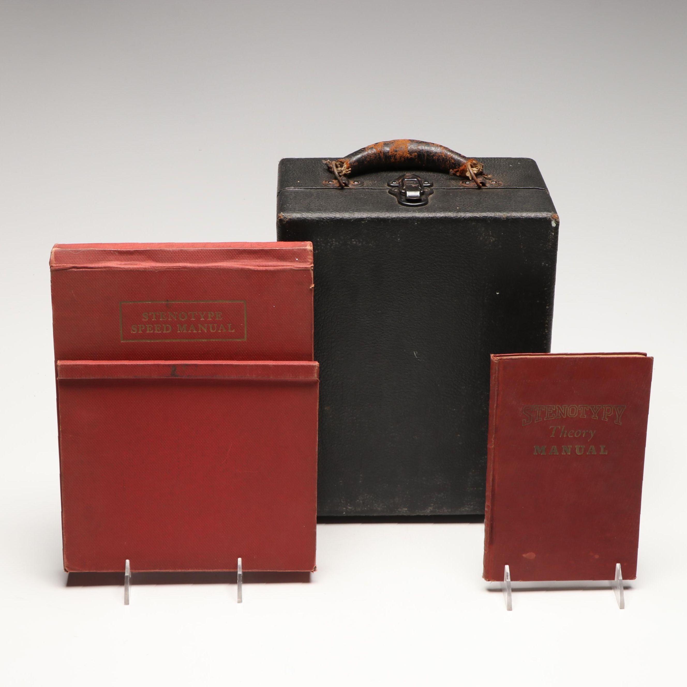 "The Stenotype" Stenography Machine with Manuals, 1946