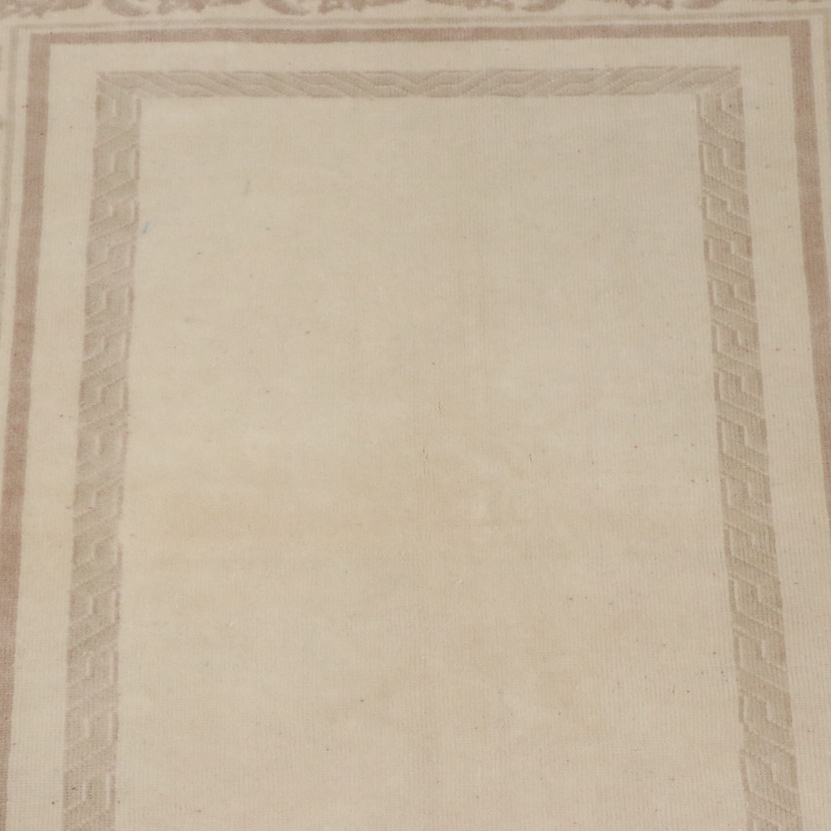 4'3 x 5'5 Hand-Knotted Turkish Contemporary Area Rug