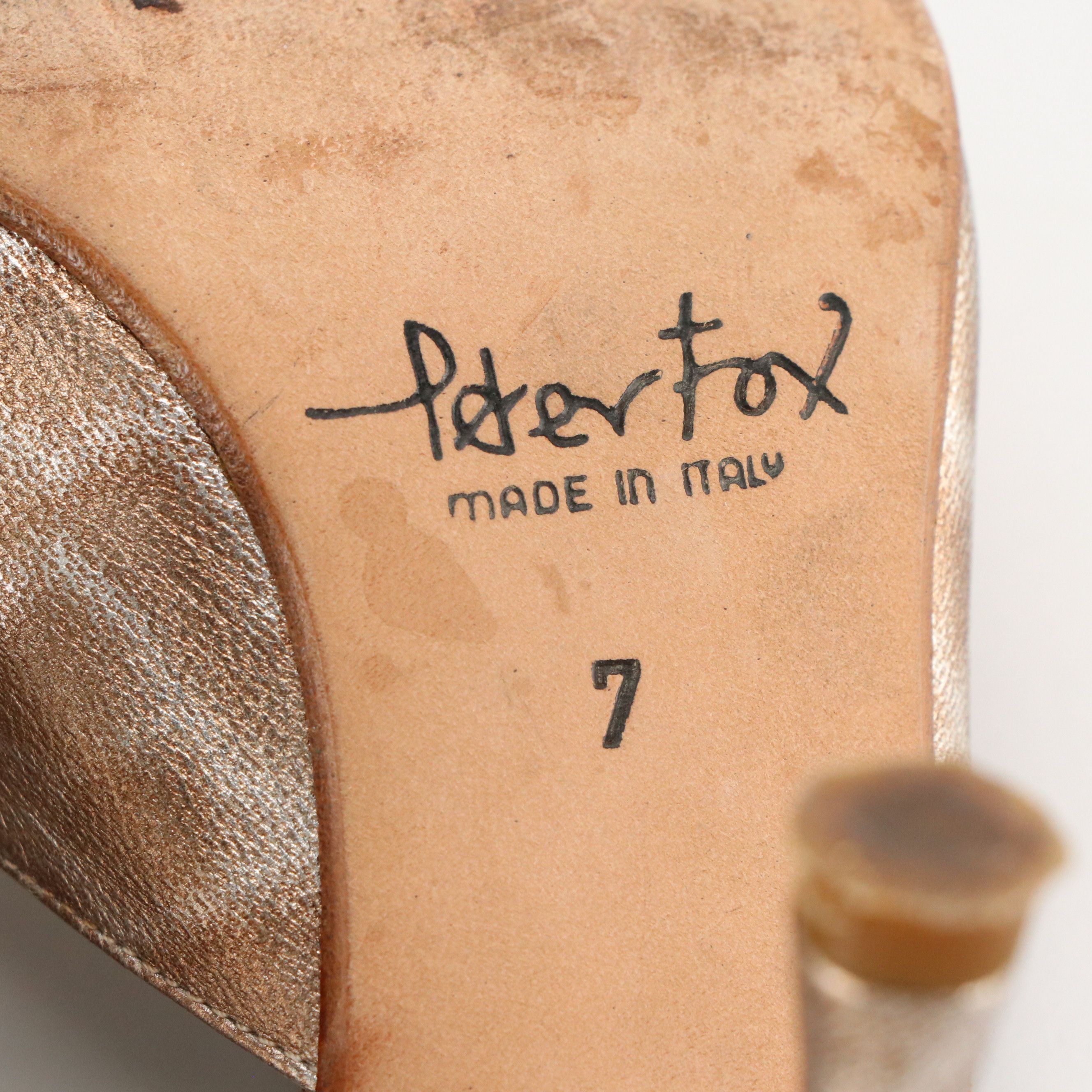 Gianvito Rossi Silver Glitter Peep-Toe Pumps, Other Metallic Leather Slingbacks