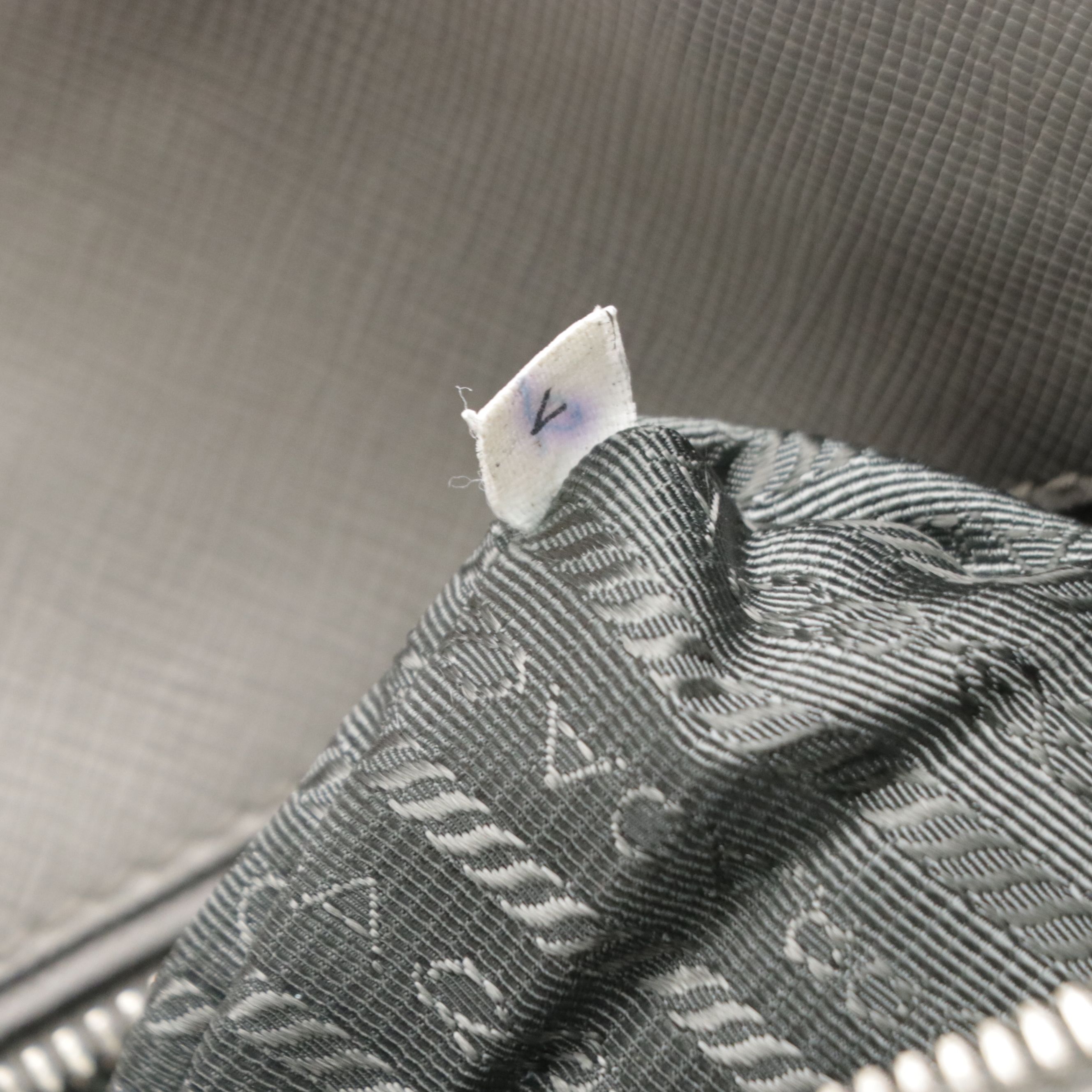 Prada Promenade Dome Handbag in Gray Saffiano Lux Leather