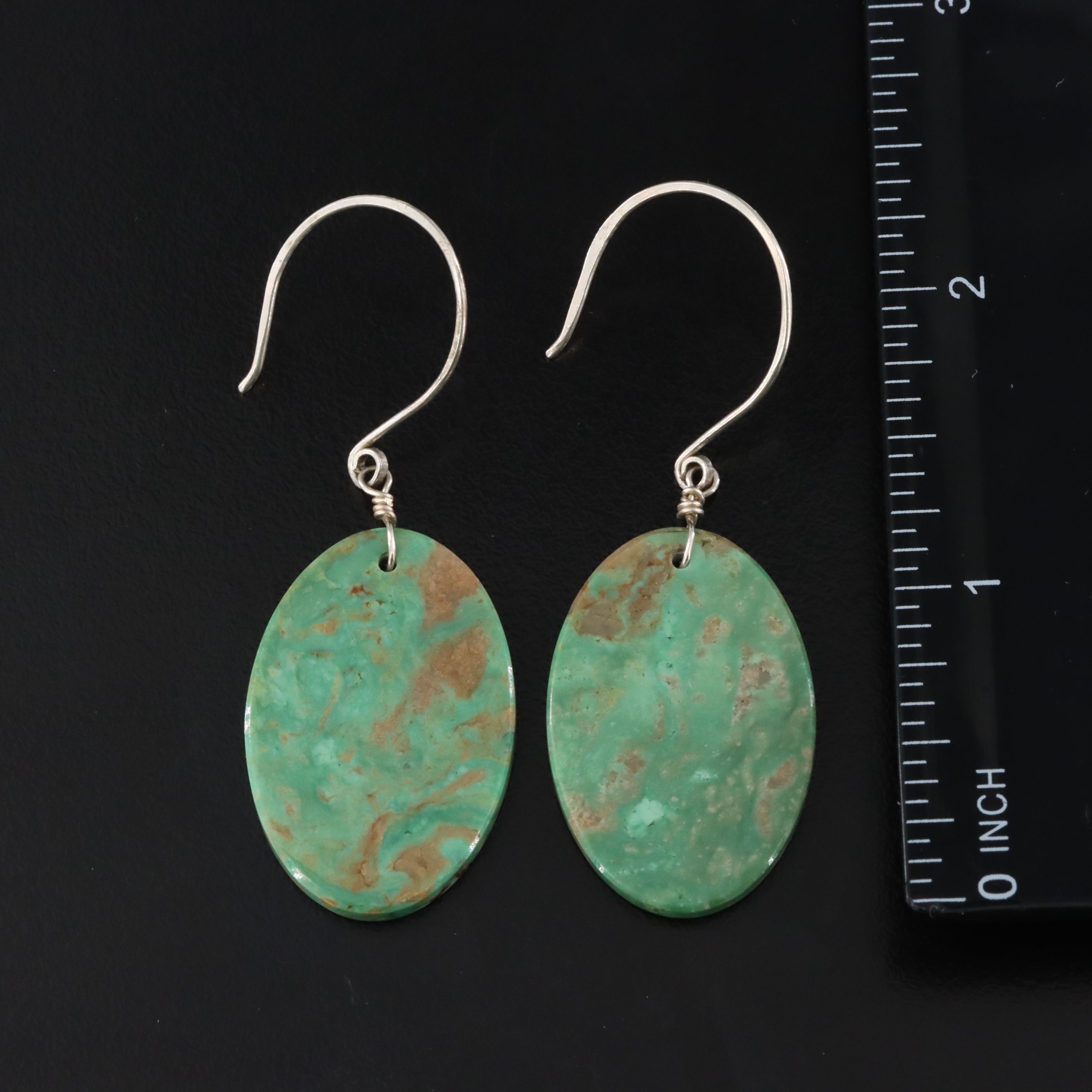 Sterling Earrings Featuring Lapis Lazuli, Coral, and Turquoise