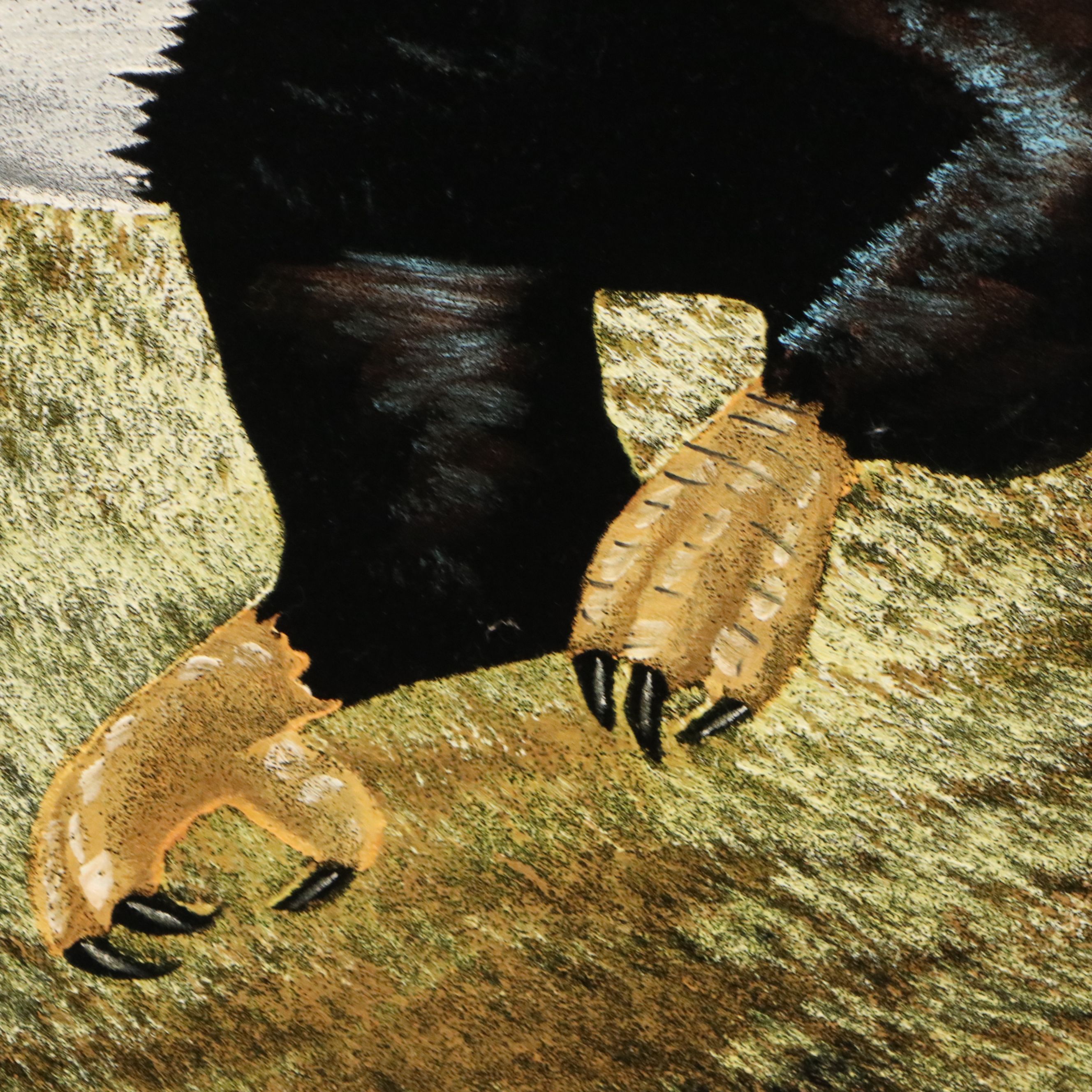 Velvet Painting of Bald Eagle in Flight, 21st Century