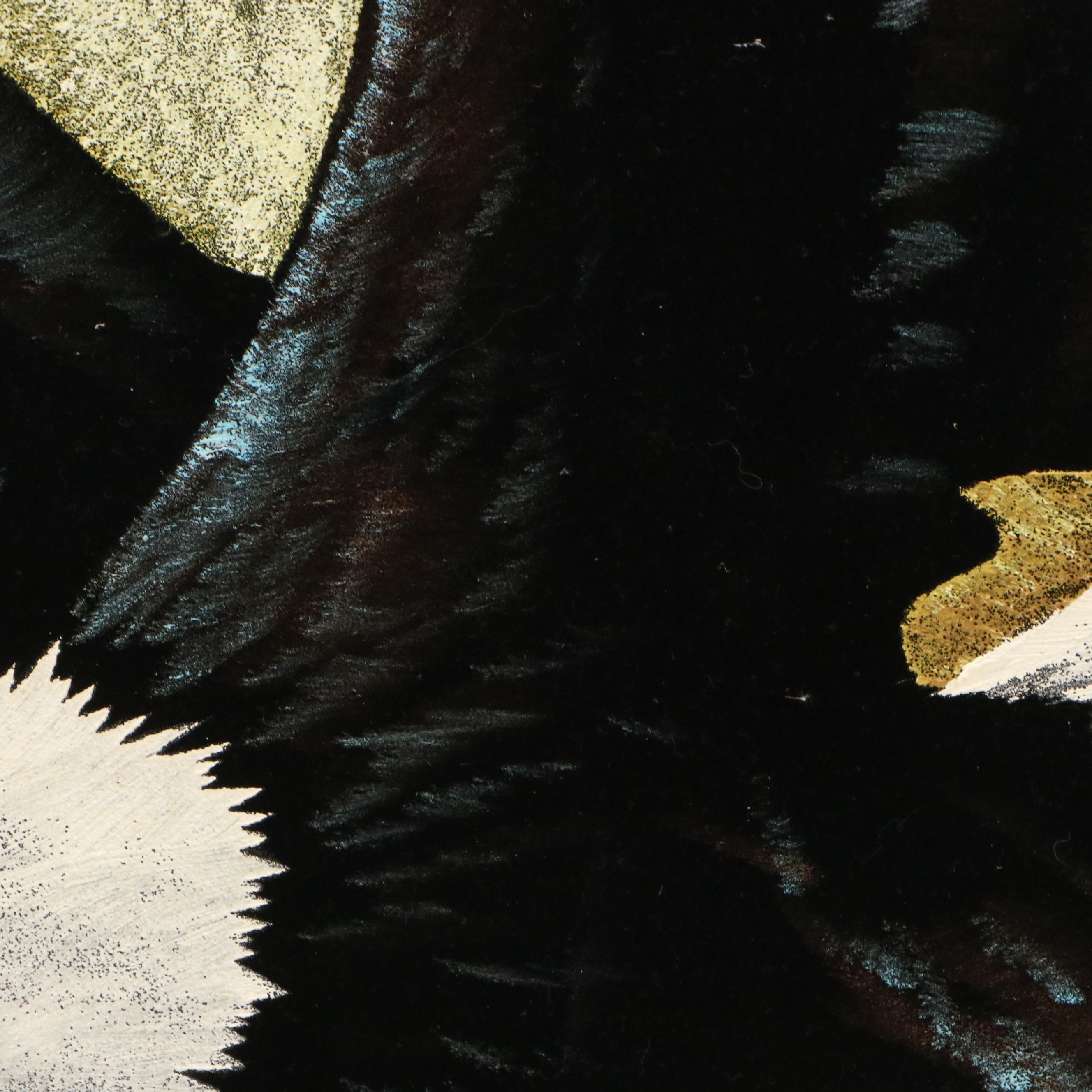 Velvet Painting of Bald Eagle in Flight, 21st Century