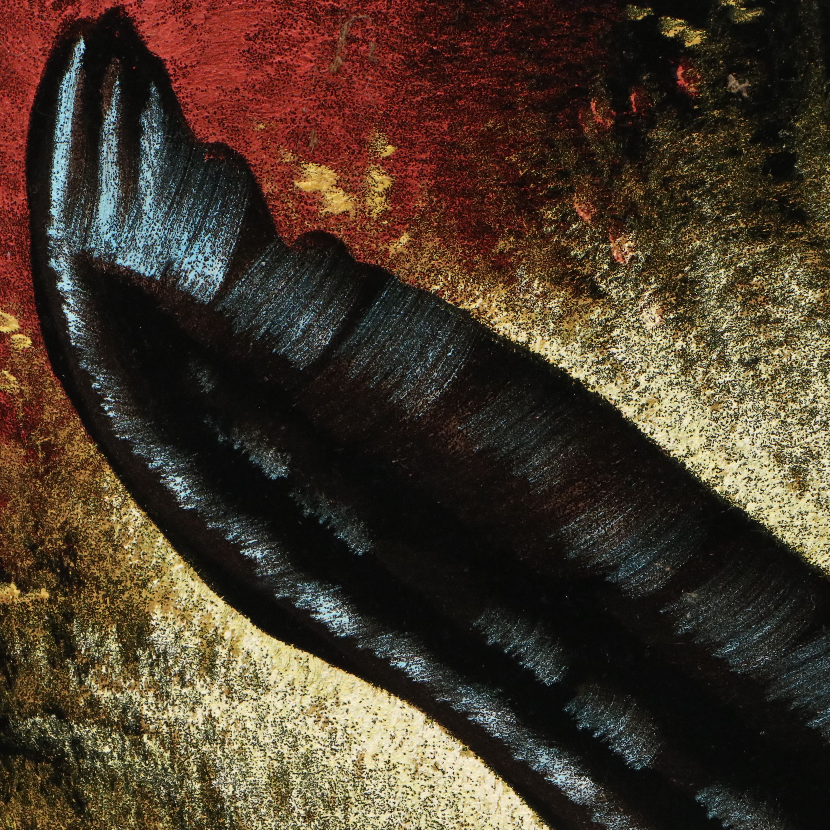 Velvet Painting of Bald Eagle in Flight, 21st Century