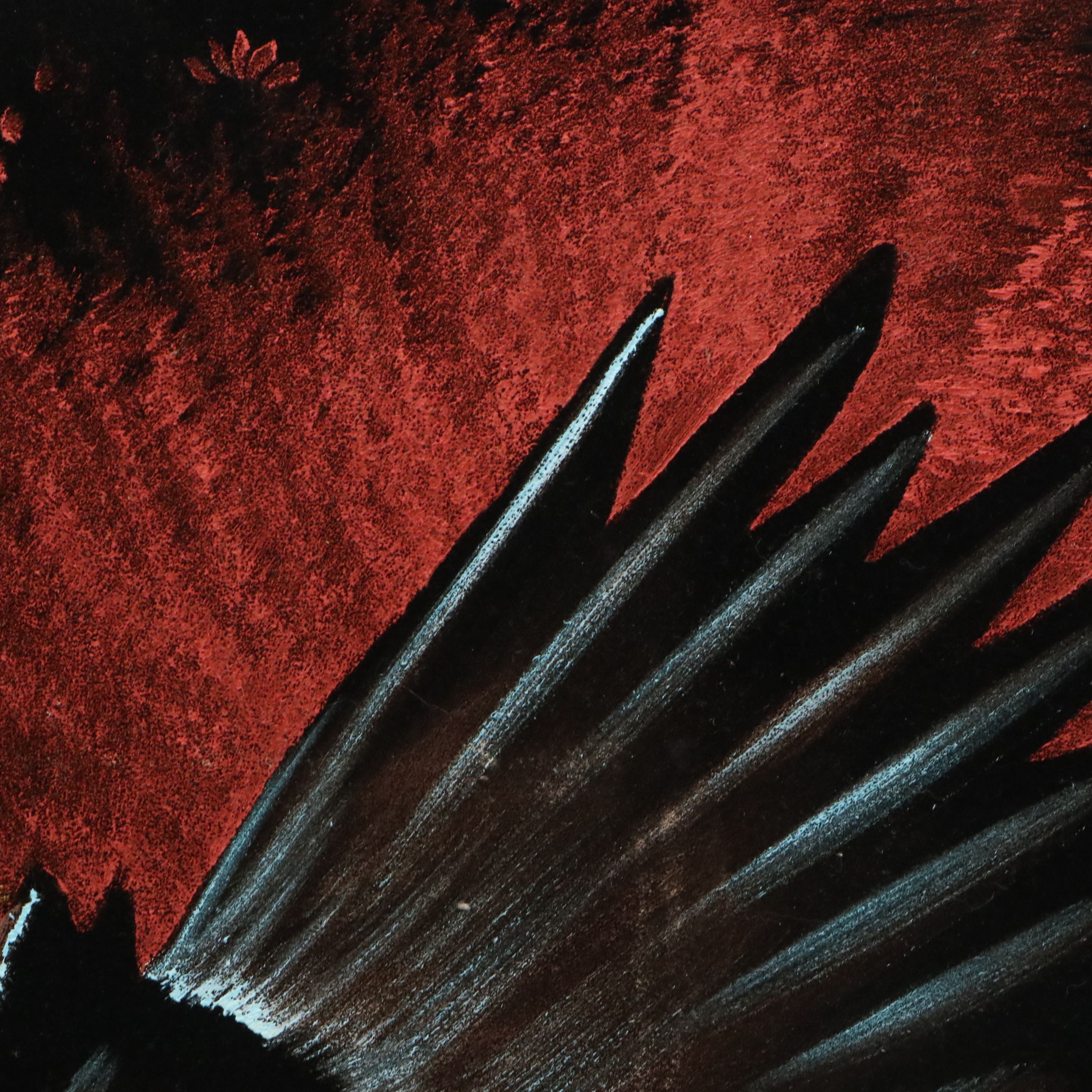 Velvet Painting of Bald Eagle in Flight, 21st Century