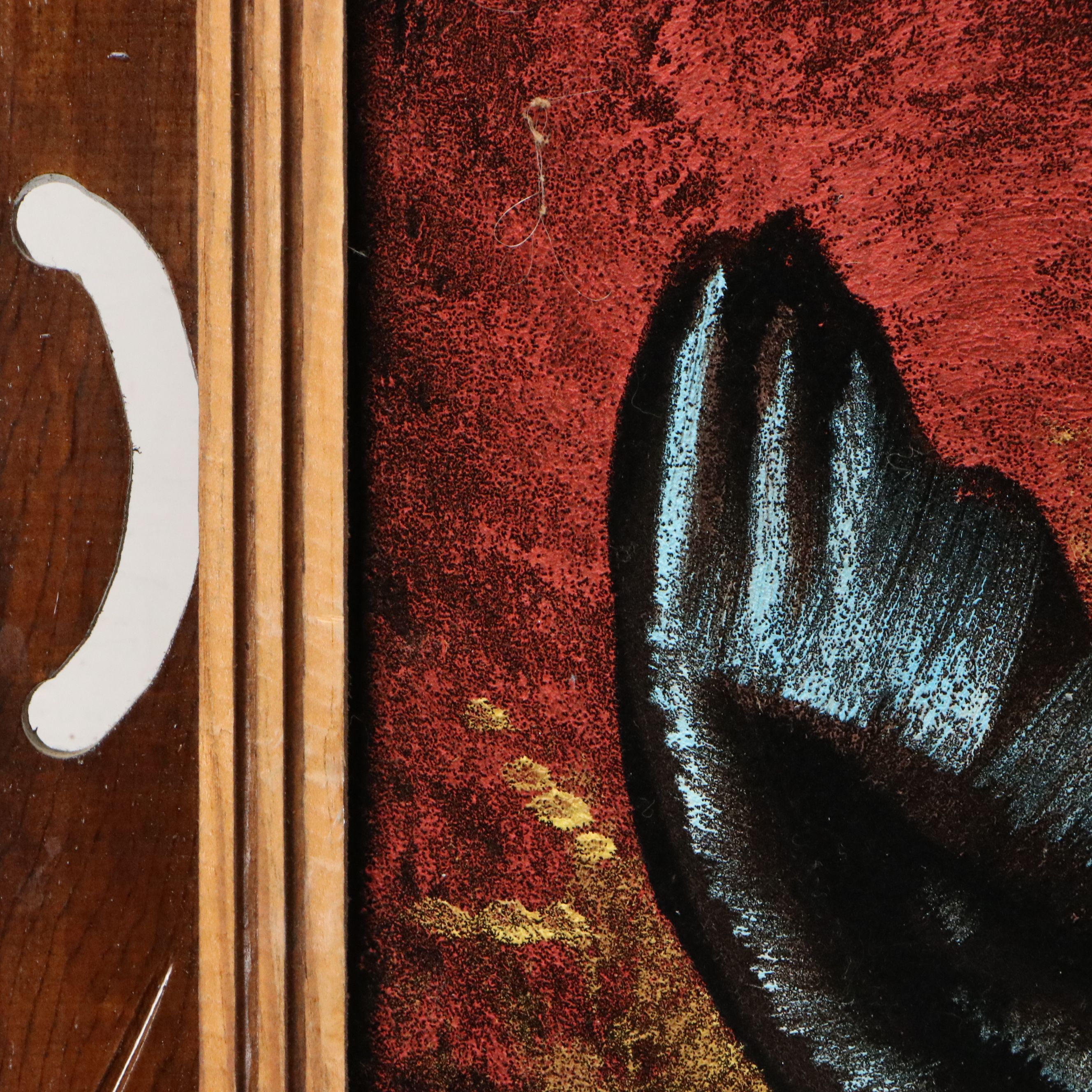 Velvet Painting of Bald Eagle in Flight, 21st Century