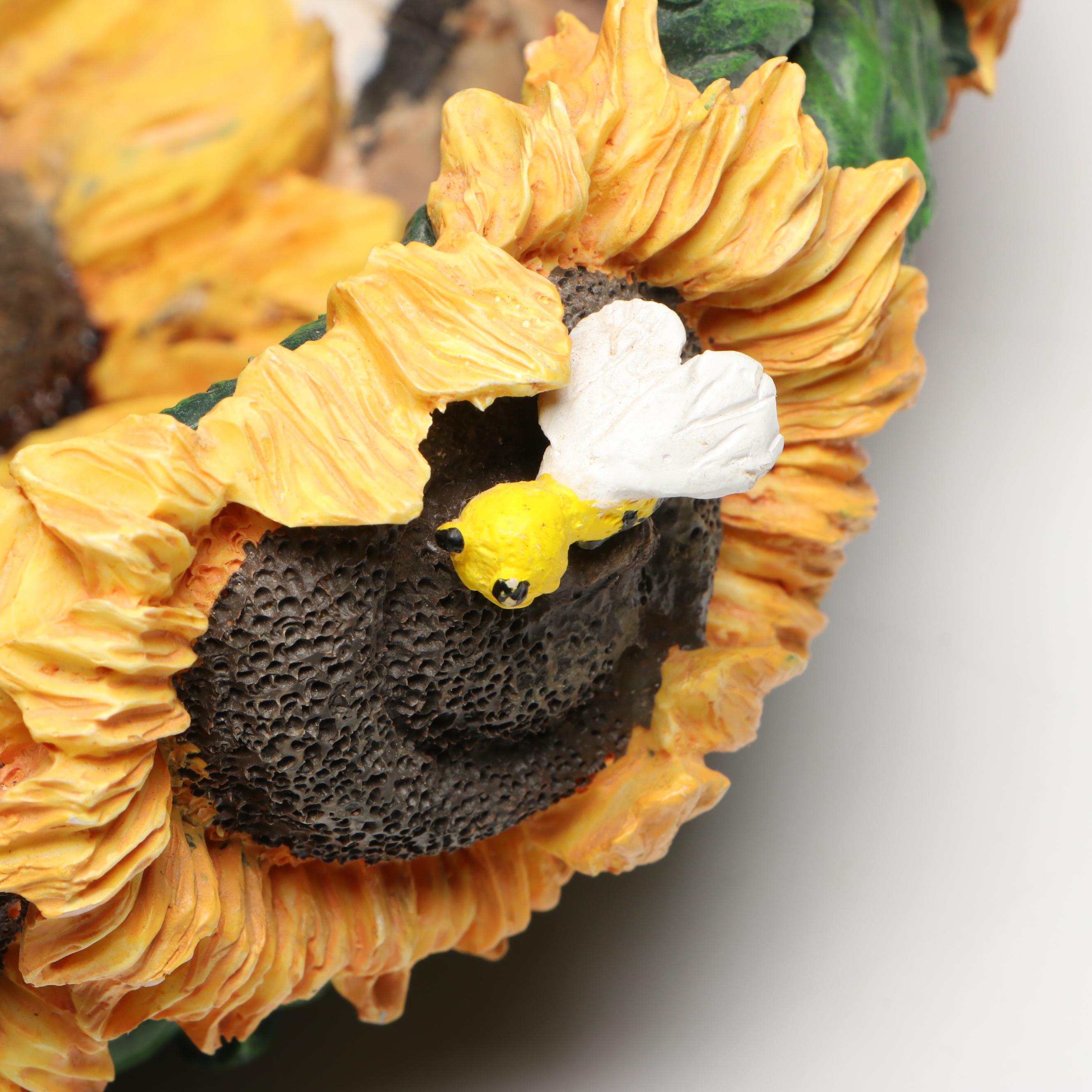 Amora Ceramic Scalloped Dinner Plates, Resin Basket, and More Tableware