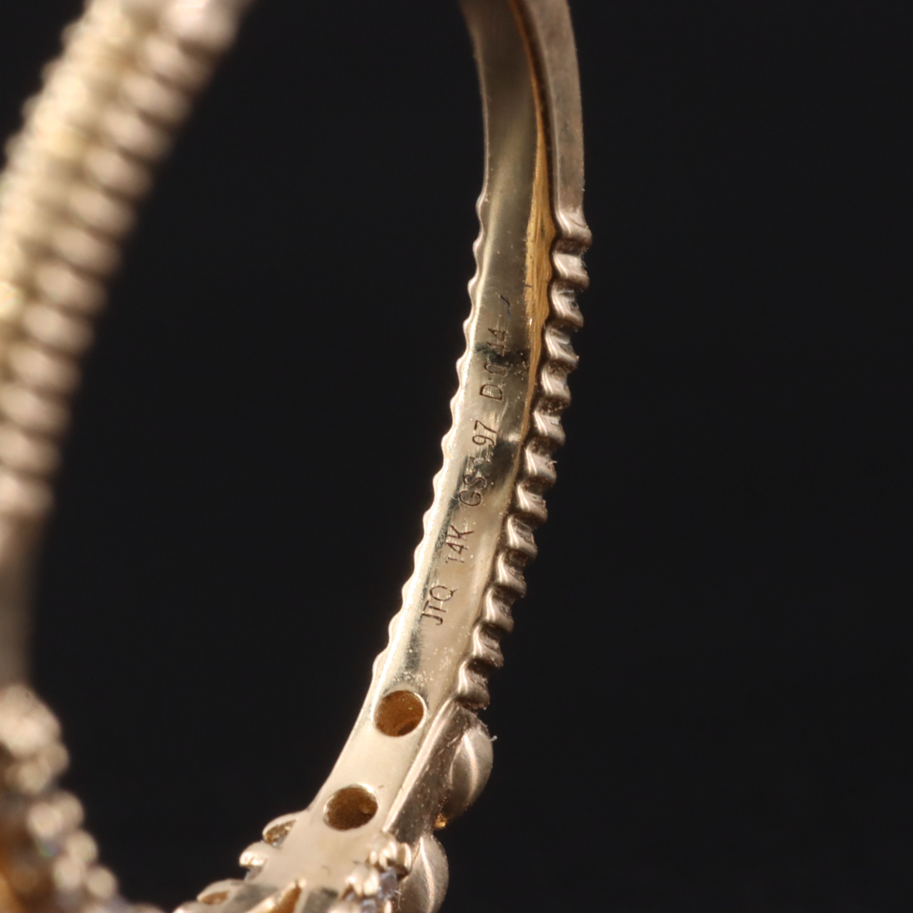 14K 1.97 CT Emerald and Diamond Ornate Ring