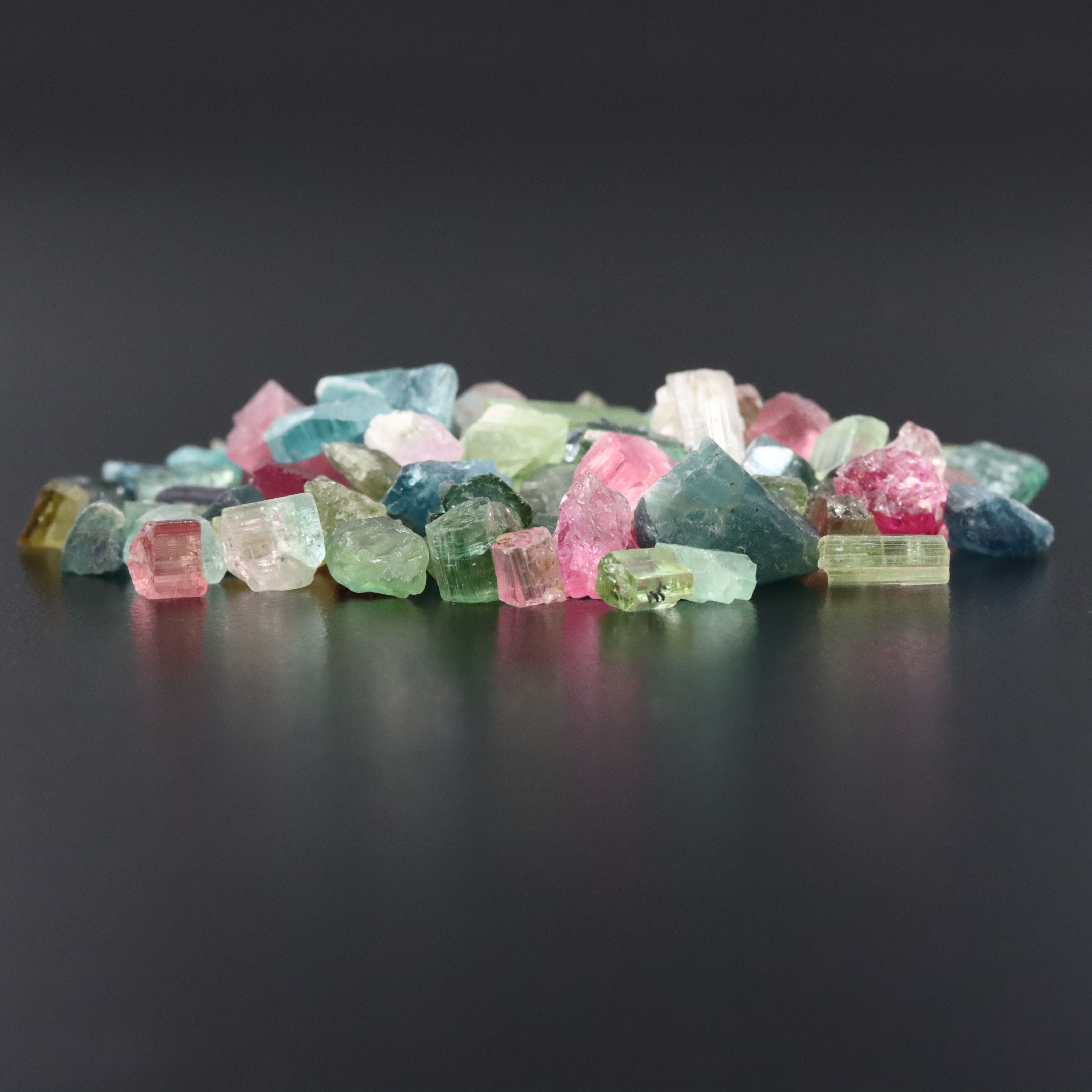 Loose 116.40 CTW Rough Tourmaline Lot